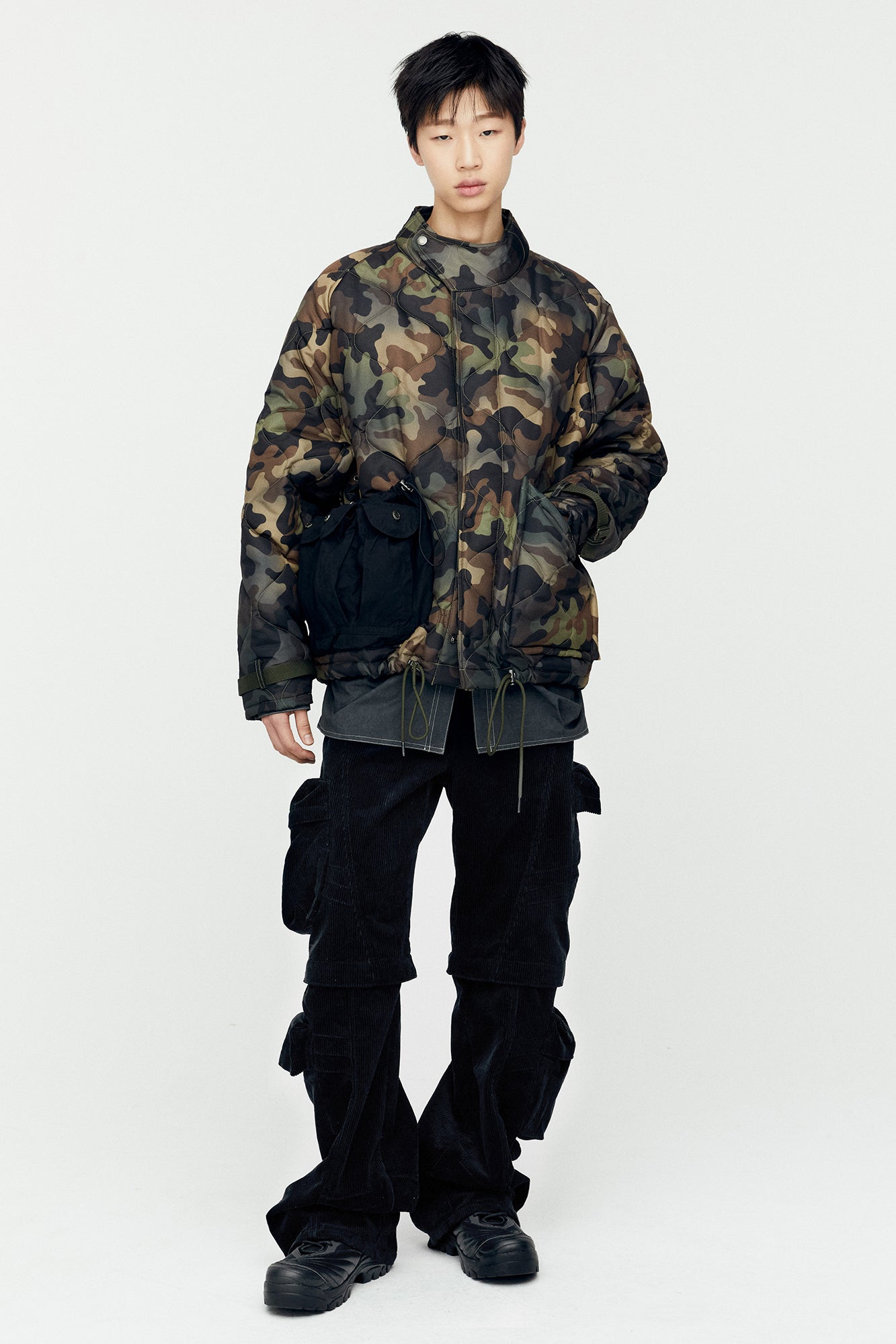 Andersson Bell - Milano Corduroy Cargo Pants (Black) product image 3 | TRAB K-Fashion Australia