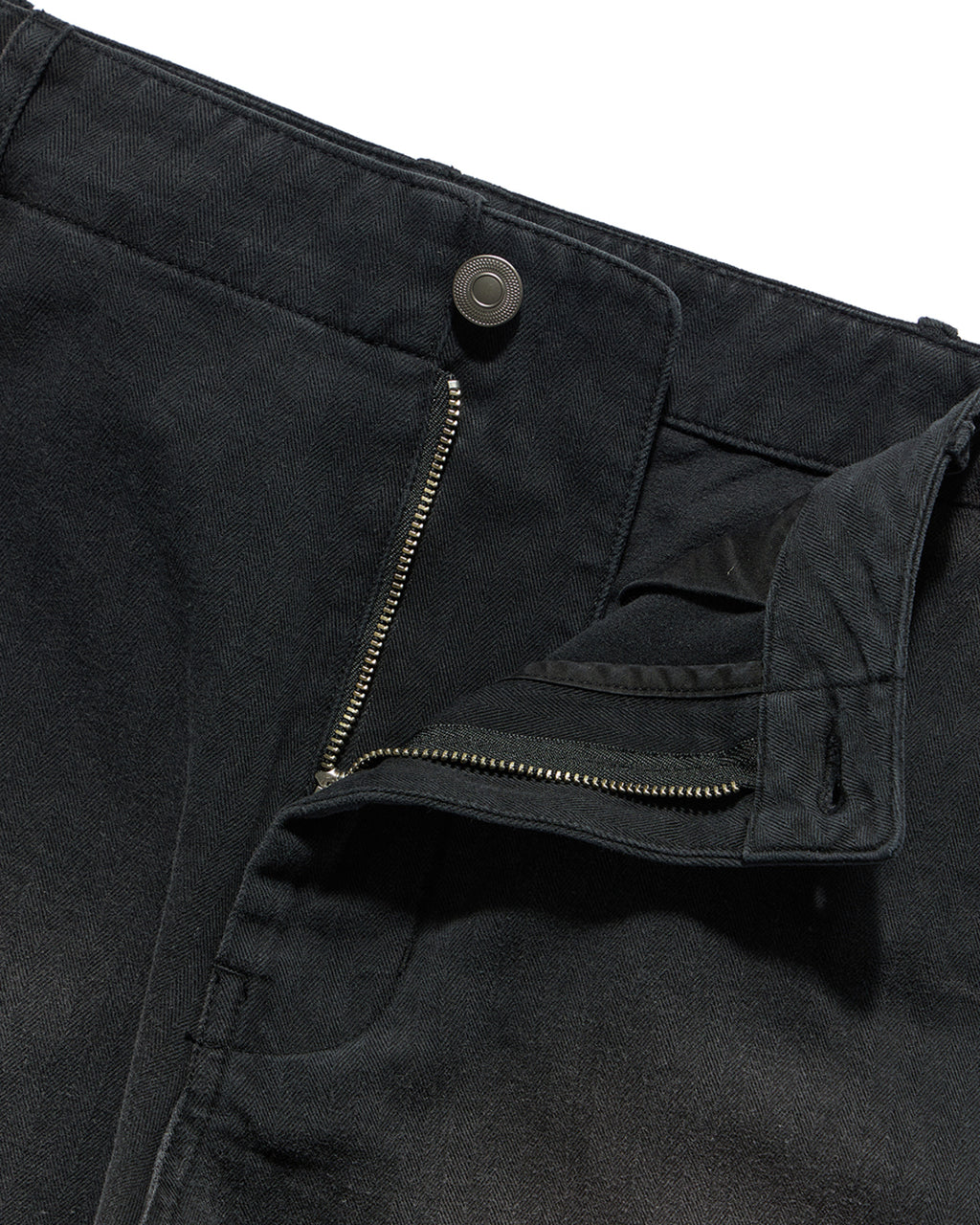 Eastlogue - Cinch Back Curved Pants (Black Herringbone) product image 5 | TRAB K-Fashion Australia