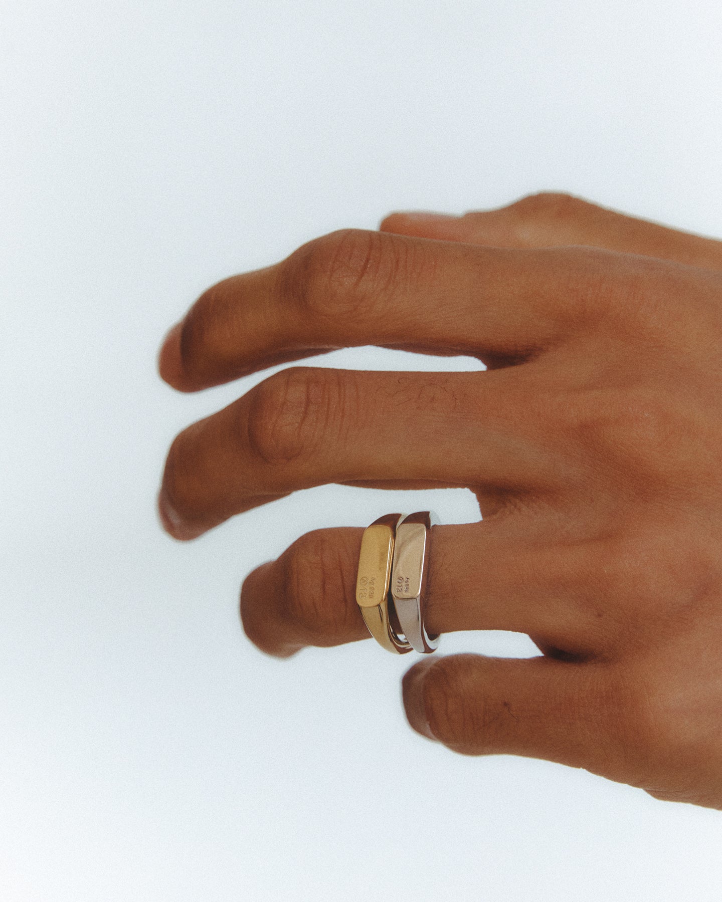 Numbering - A13 Slim Signet Ring #7401 product image 4 | TRAB K-Fashion Australia