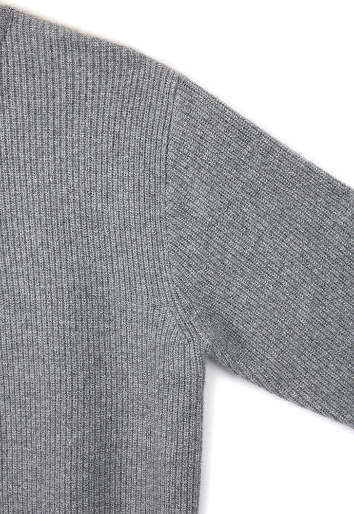 Art if acts - Half Zipup Turtle Neck Knit (Light Grey) product image 12 | TRAB K-Fashion Australia
