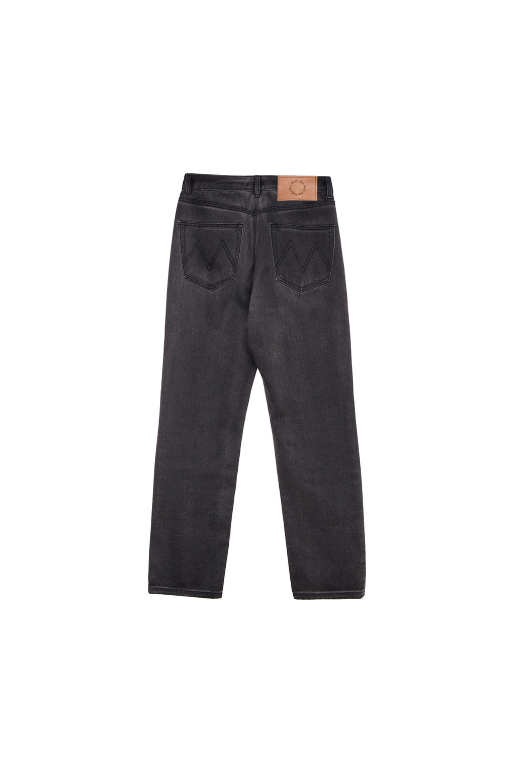 Matin Kim - Coating Washed Denim Pants (Black) product image 2 | TRAB K-Fashion Australia