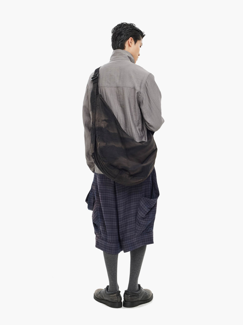 Jiyong Kim - Sun-Bleached Draped Shoulder Bag (Black) product image 1 | TRAB K-Fashion Australia