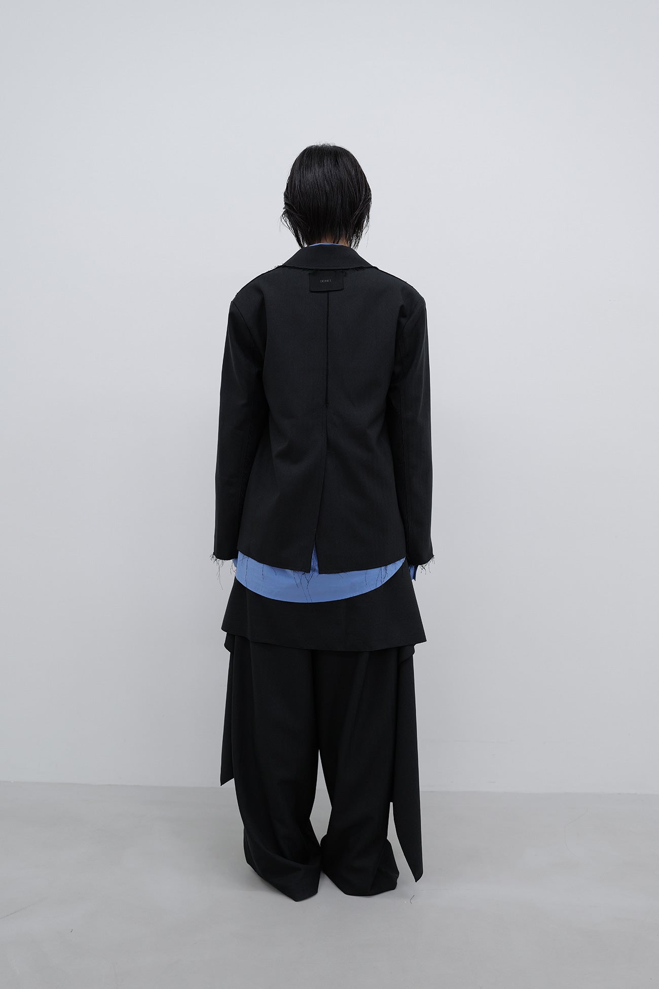 Deinet - Deinet Rough Cut Detail Blazer (Black) product image 4 | TRAB K-Fashion Australia