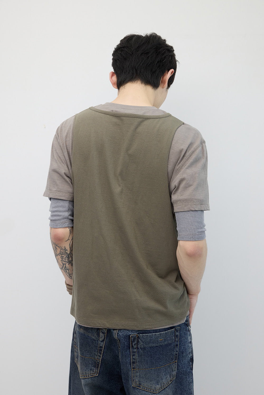 Hatchingroom - Triple Layered Tee (Olive) product image 12 | TRAB K-Fashion Australia