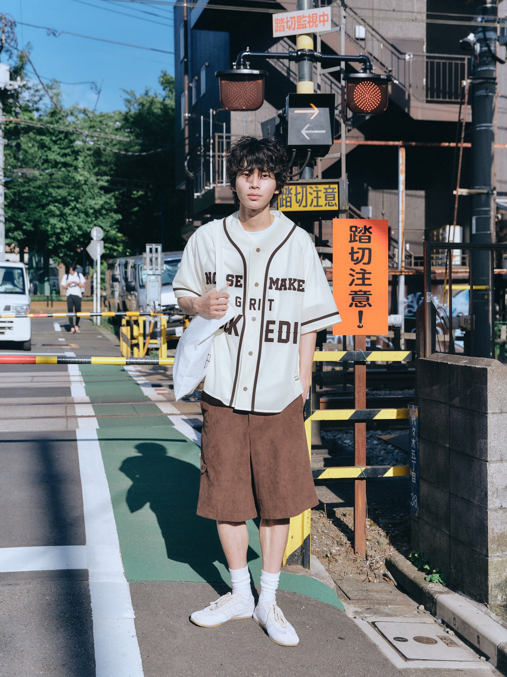 STU - Seersucker Baseball Shirt (Ivory) product image 13 | TRAB K-Fashion Australia