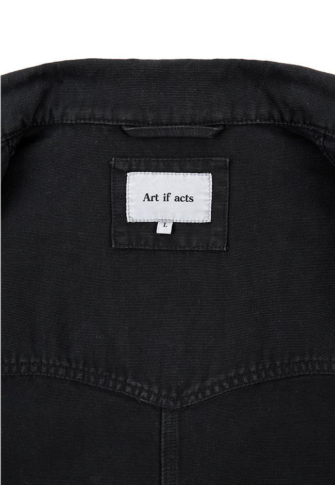 Art if acts - Garment Dyed Western Coverall Jacket (Black) product image 17 | TRAB K-Fashion Australia