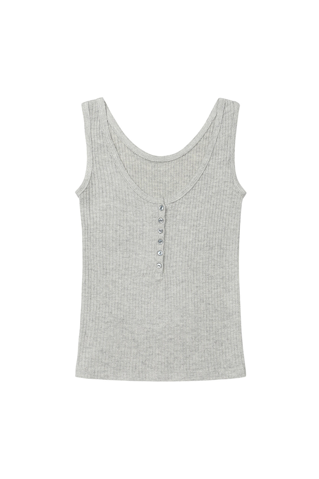 Deinet - Button Point Sleeveless (Melange Grey) product image 6 | TRAB K-Fashion Australia