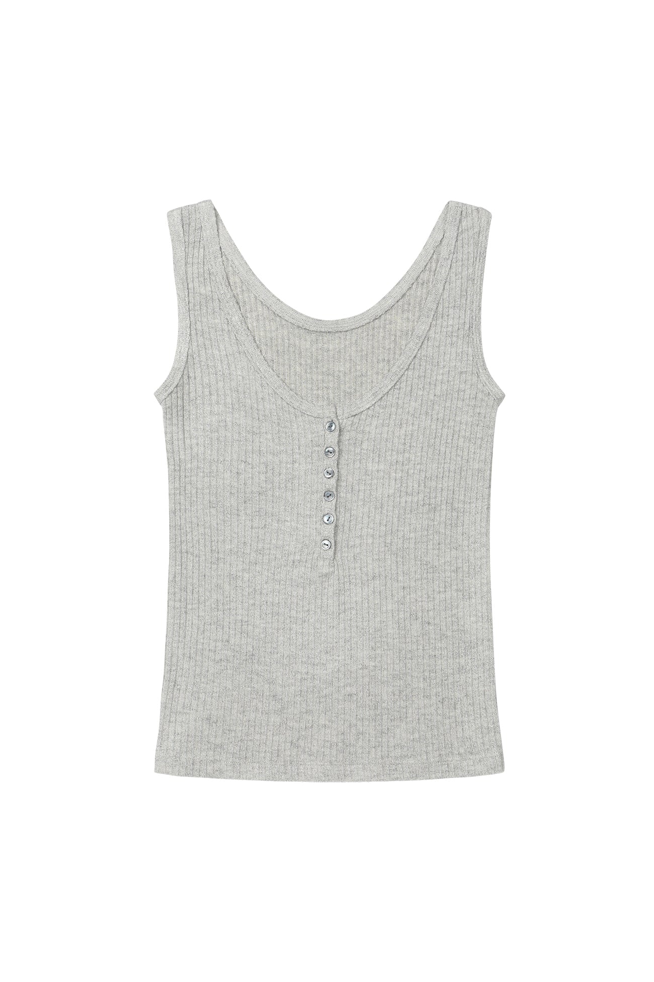 Deinet - Button Point Sleeveless (Melange Grey) product image 6 | TRAB K-Fashion Australia