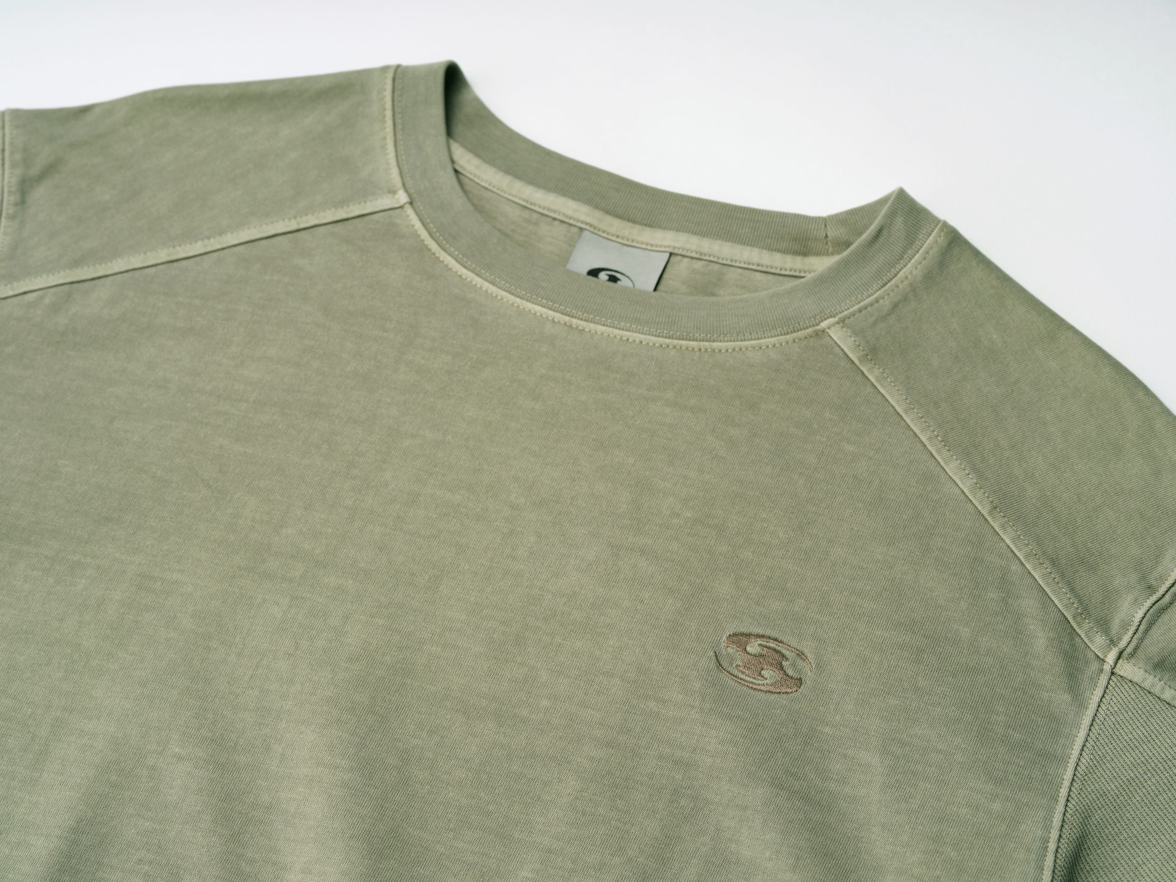 San San Gear - Rib T-Shirt (Mud Khaki) product image 6 | TRAB K-Fashion Australia