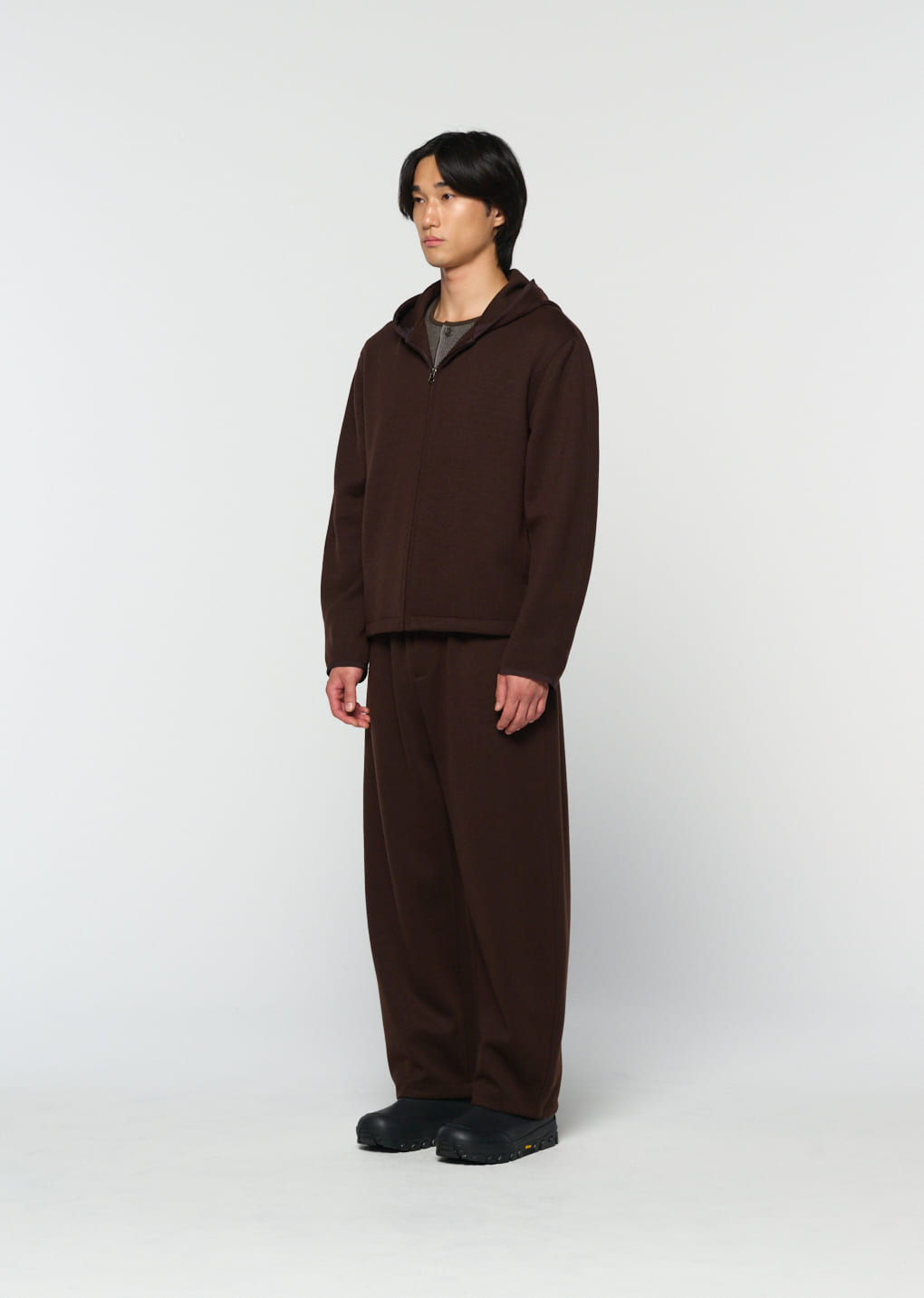 Amomento - easy wool pants (Brown) product image 11 | TRAB K-Fashion Australia