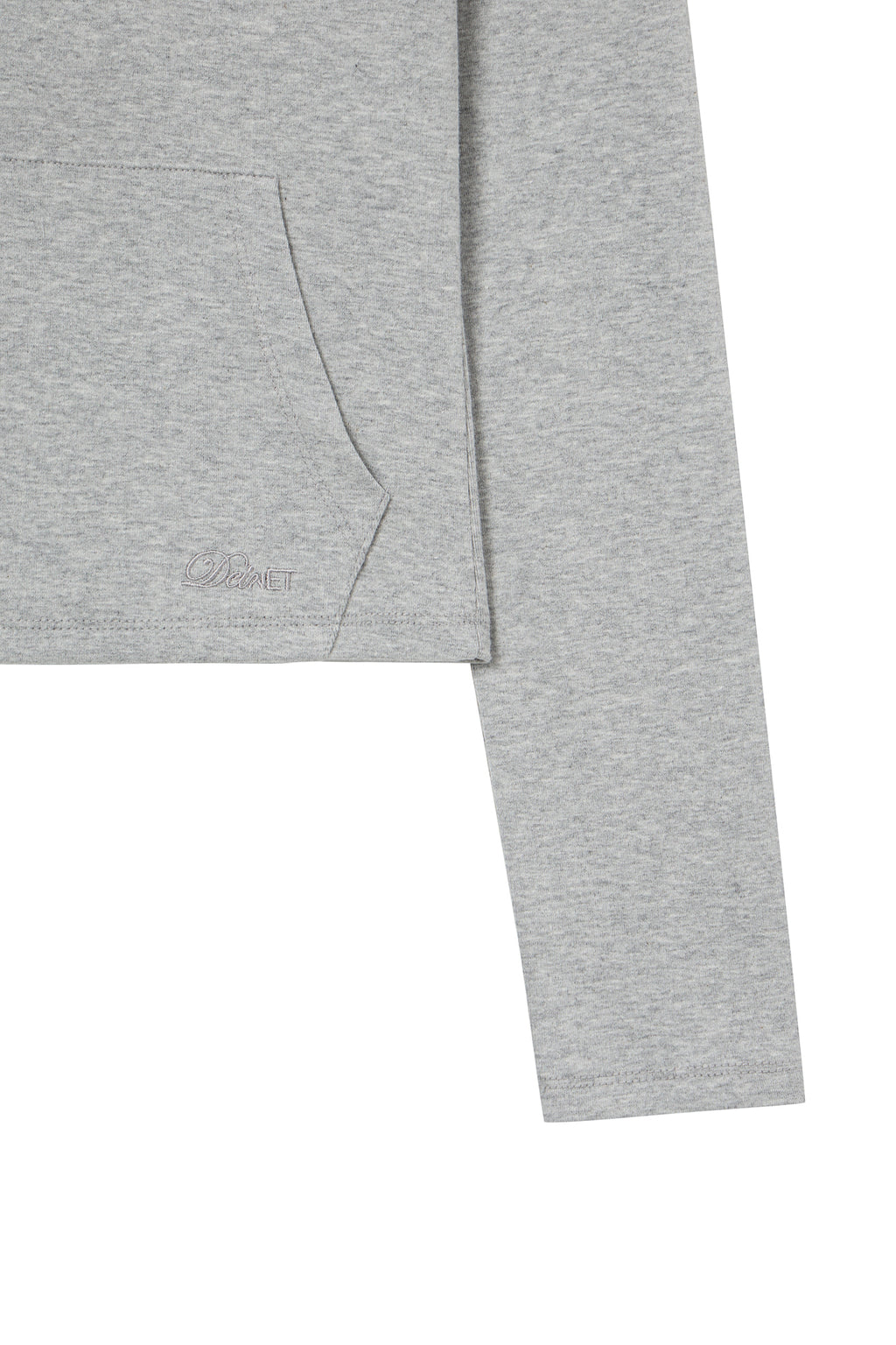 Deinet - Basic Slim Hoodie (Melange Grey) product image 4 | TRAB K-Fashion Australia