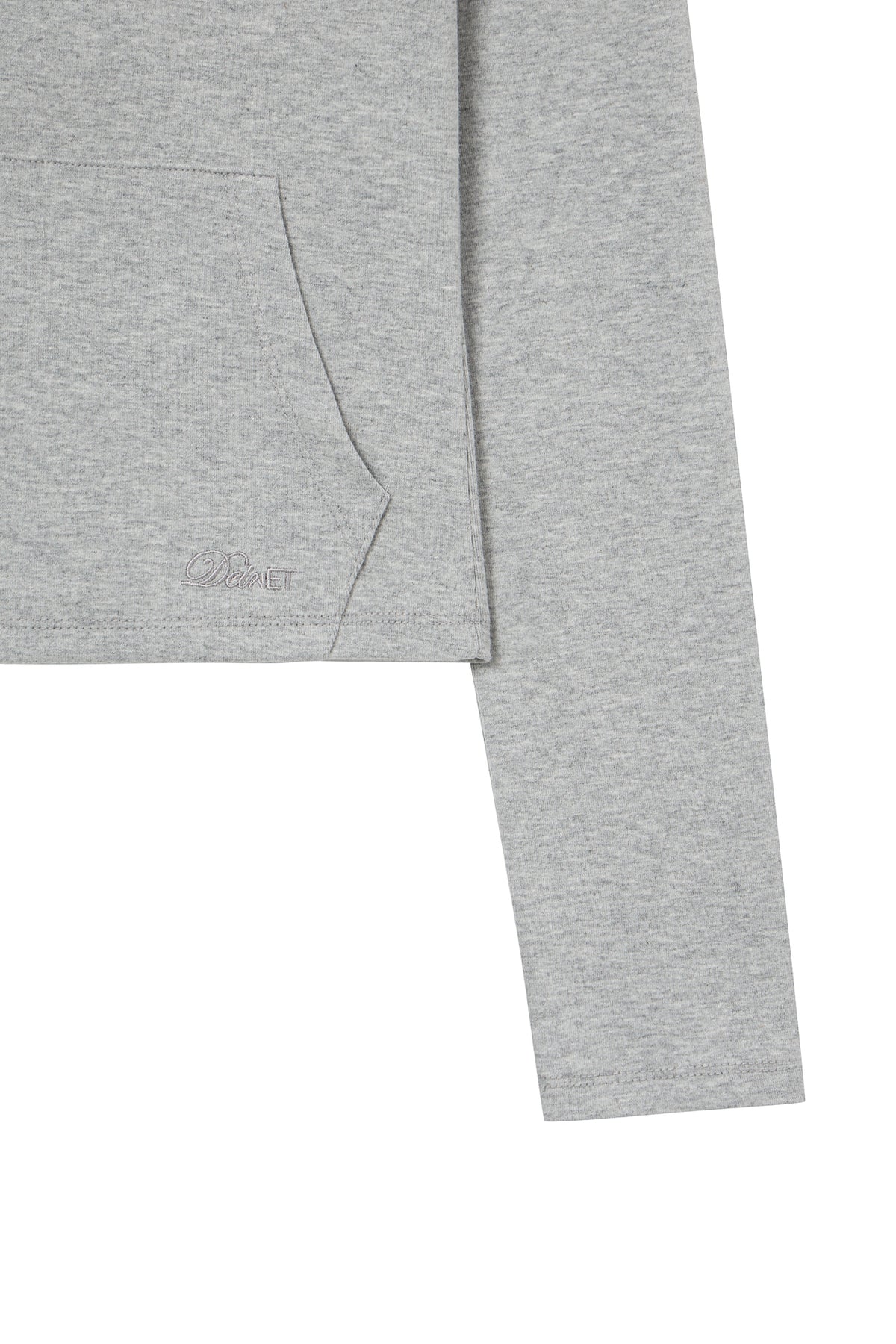 Deinet - Basic Slim Hoodie (Melange Grey) product image 4 | TRAB K-Fashion Australia