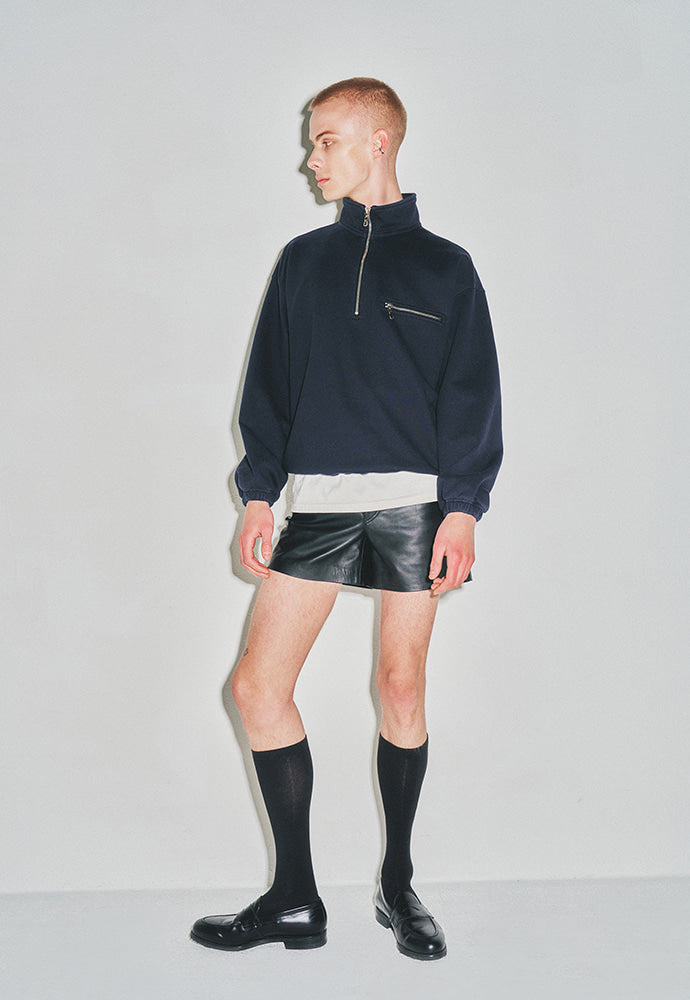 Tonywack - Extra Heavy Sweat Half Zip-Up (Navy) product image 4 | TRAB K-Fashion Australia