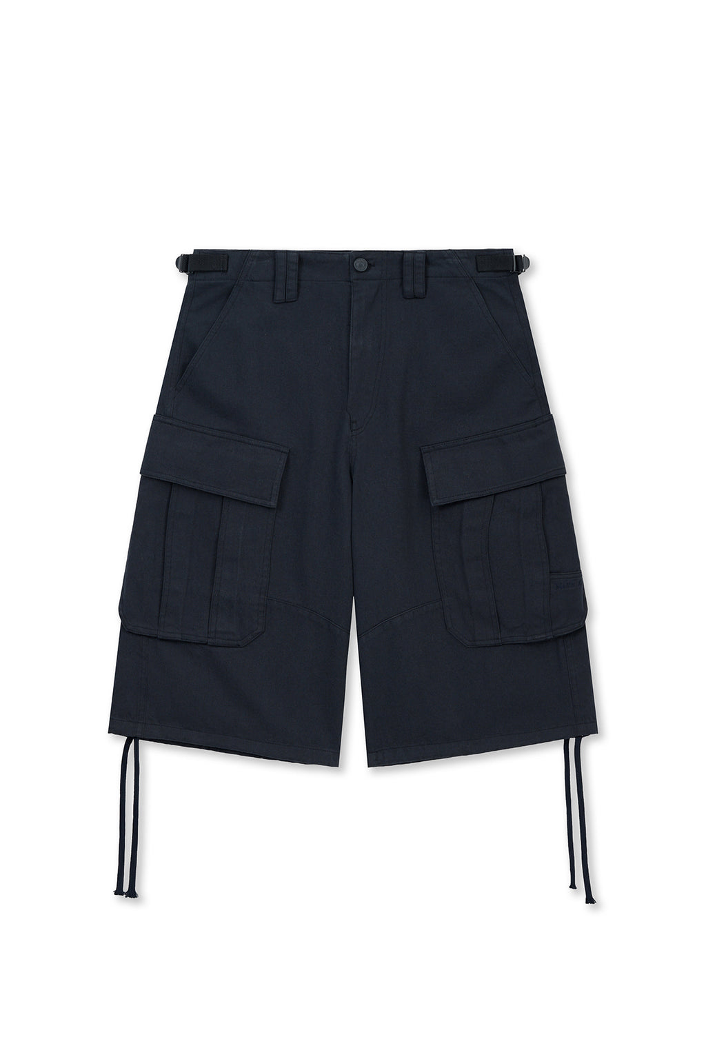 Matin Kim - Utility Cargo Bermuda Pants (Navy) product image 1 | TRAB K-Fashion Australia