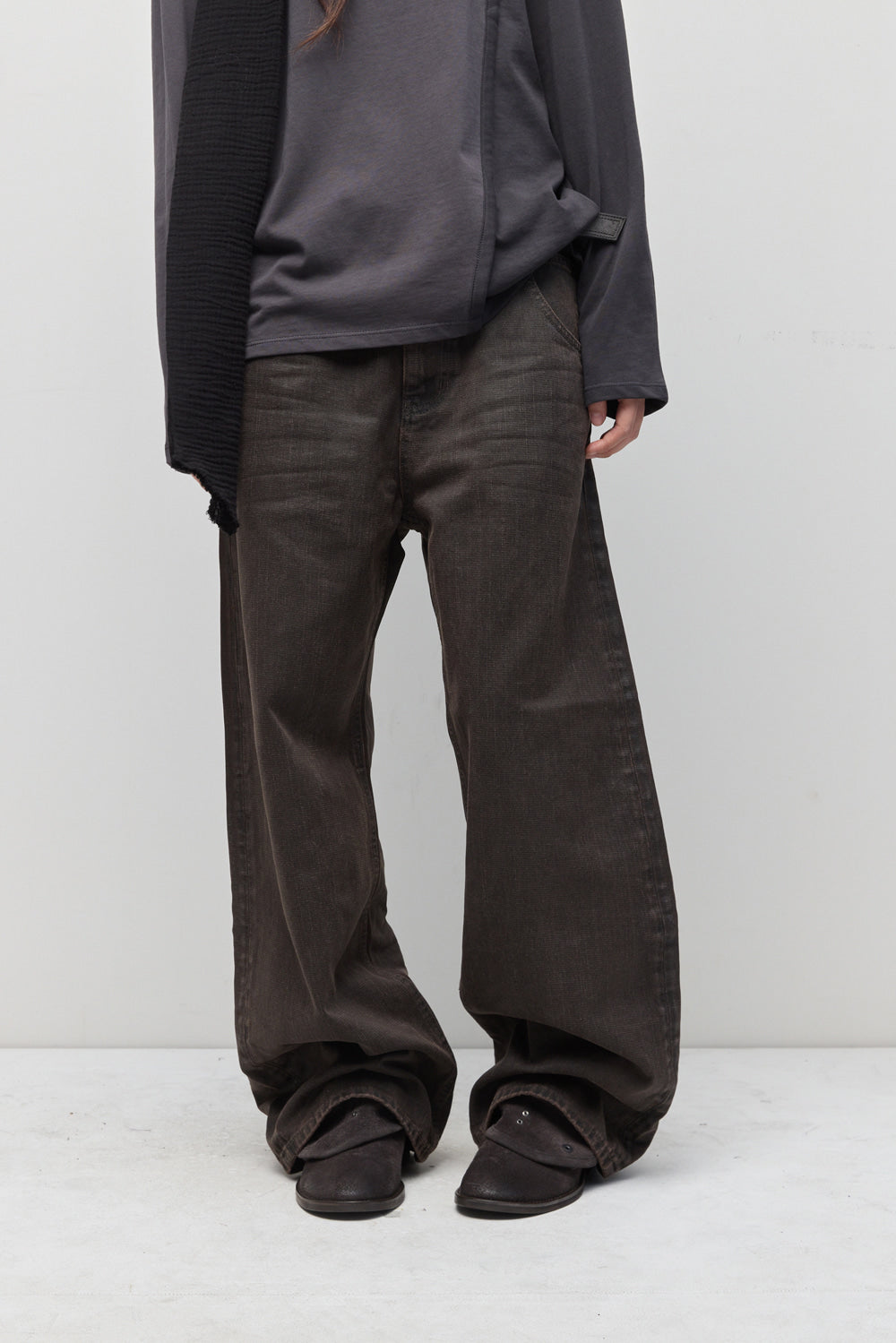 Hatchingroom - VTG Waxed Jeans (Dark Brown) product image 14 | TRAB K-Fashion Australia
