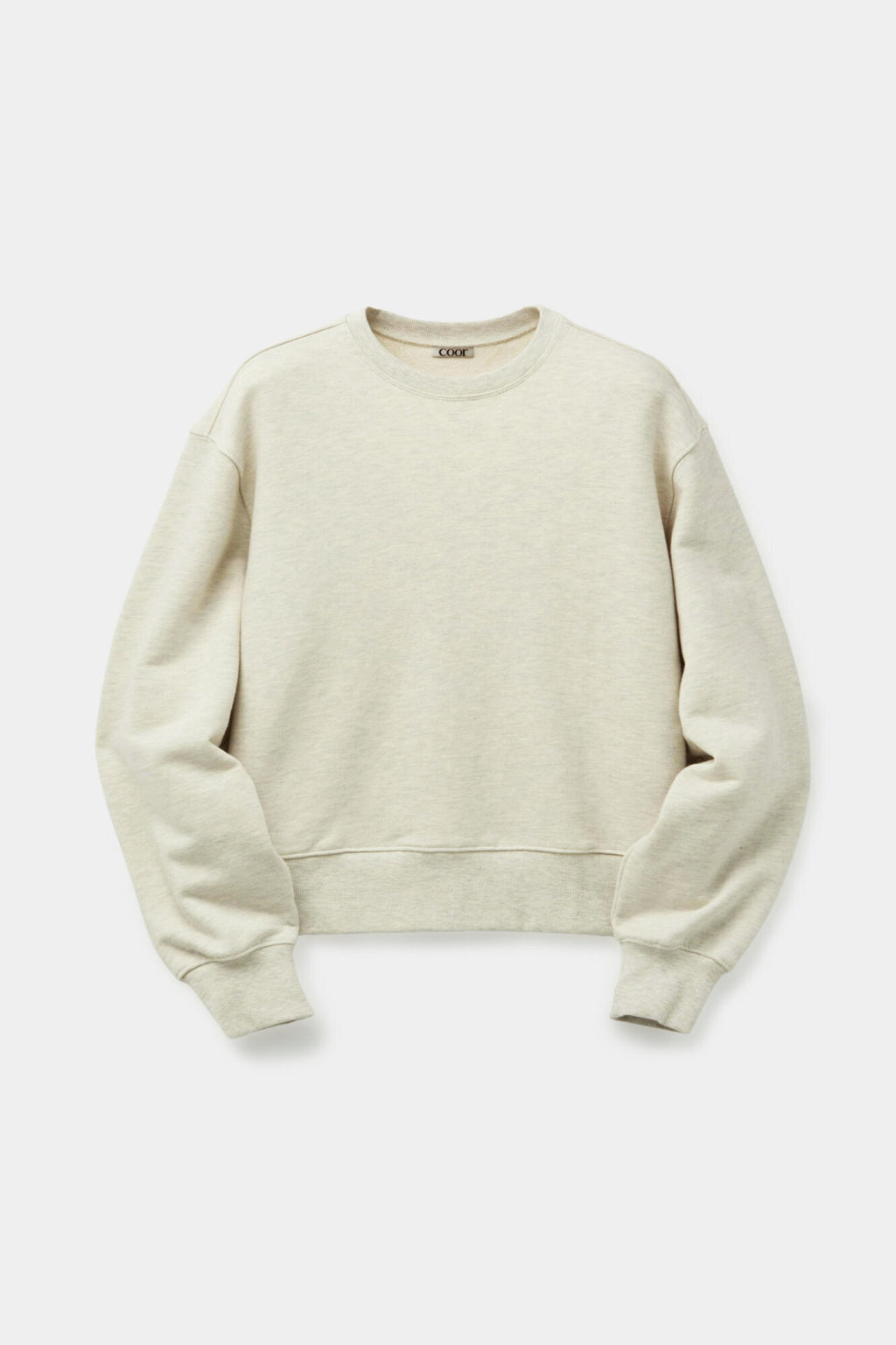 Coor - V Stitch Short Sweat Shirt (Melange Gray) product image 1 | TRAB K-Fashion Australia