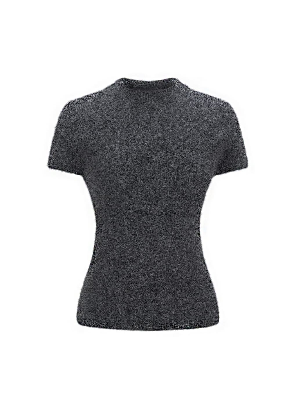 Amomento - wholegarment hairy knit top (Charcoal) product image 5 | TRAB K-Fashion Australia