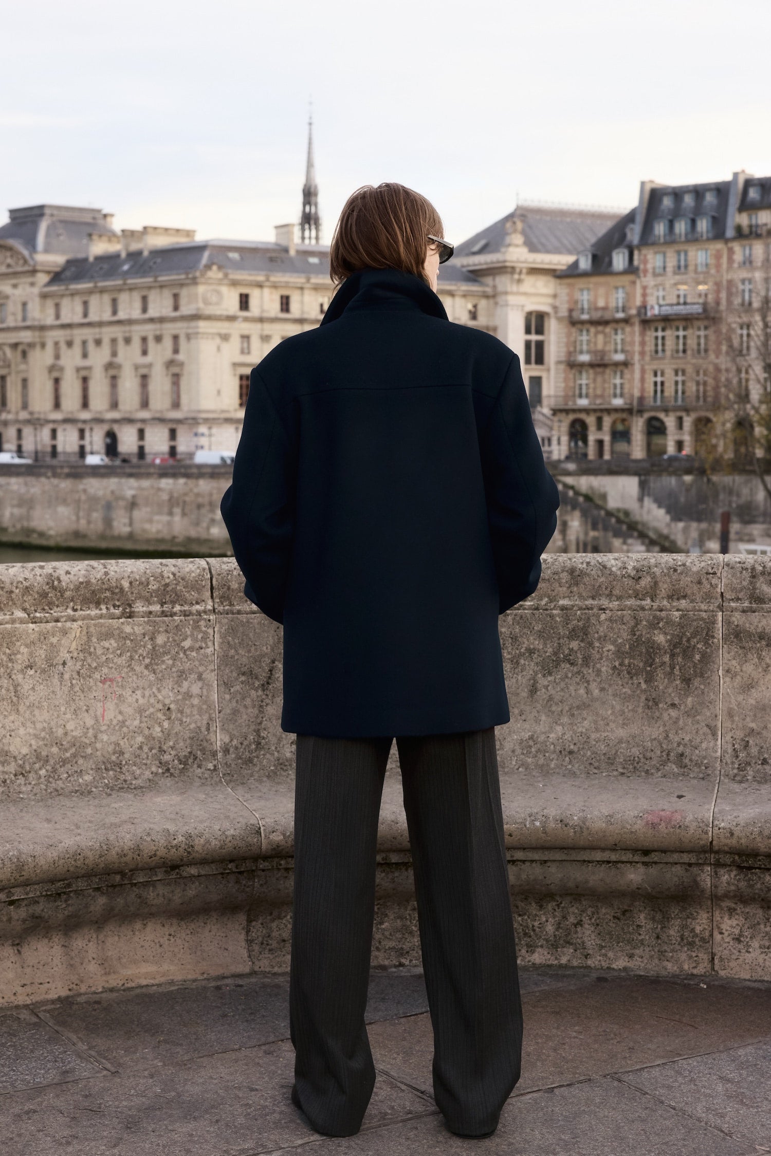 STU - Caban Coat In (Navy) product image 4 | TRAB K-Fashion Australia