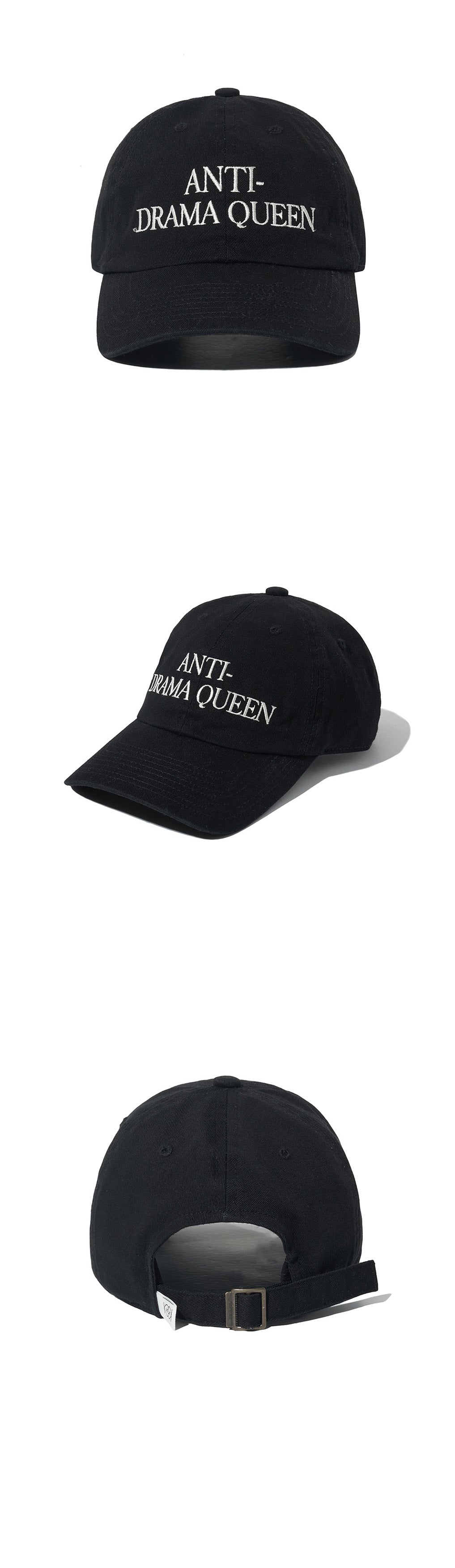 Kijun - ANTI-DRAMA QUEEN Ball Cap (Black) product image 3 | TRAB K-Fashion Australia