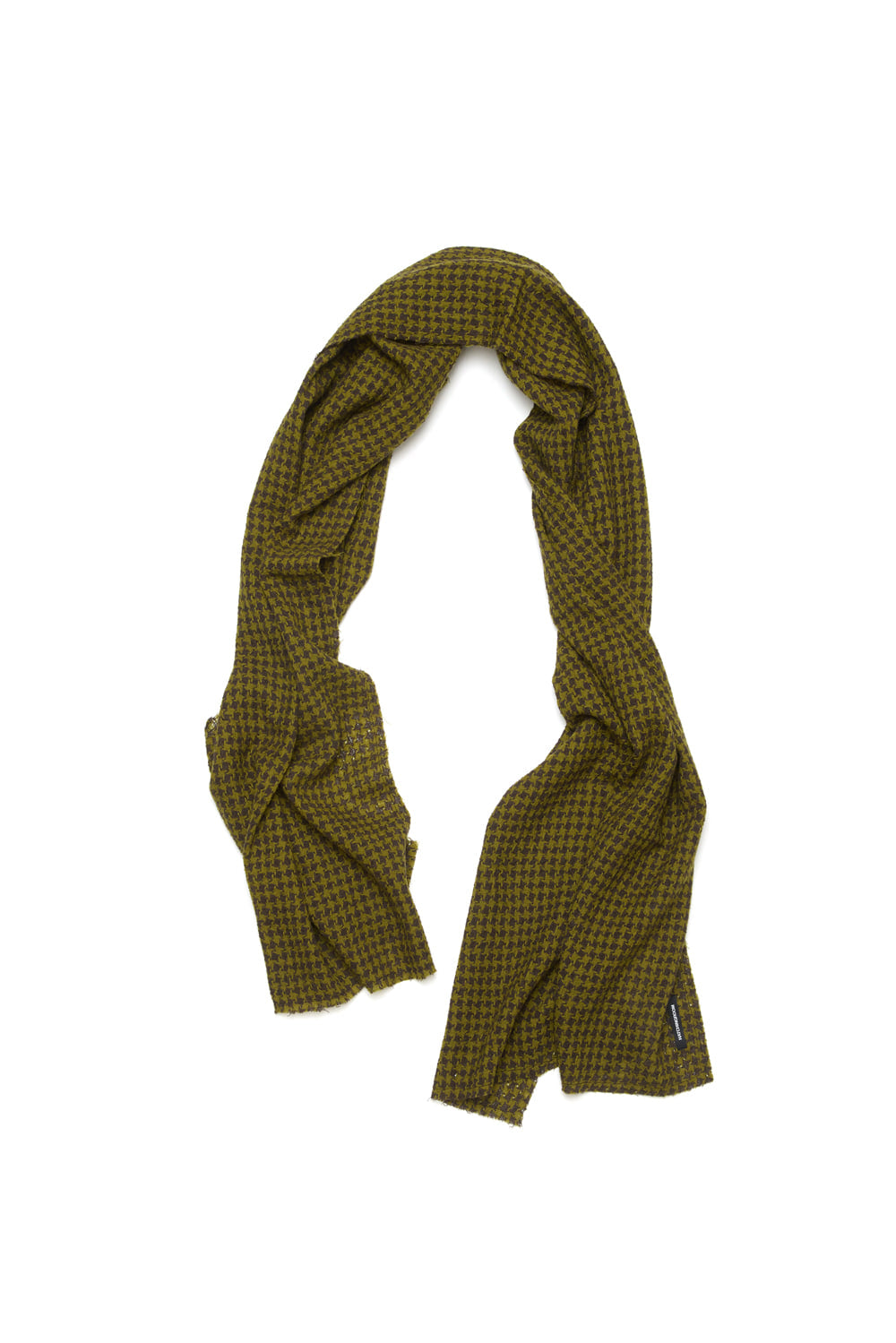 Hatchingroom - Houndstooth Check Wool Muffler (Green) product image 2 | TRAB K-Fashion Australia
