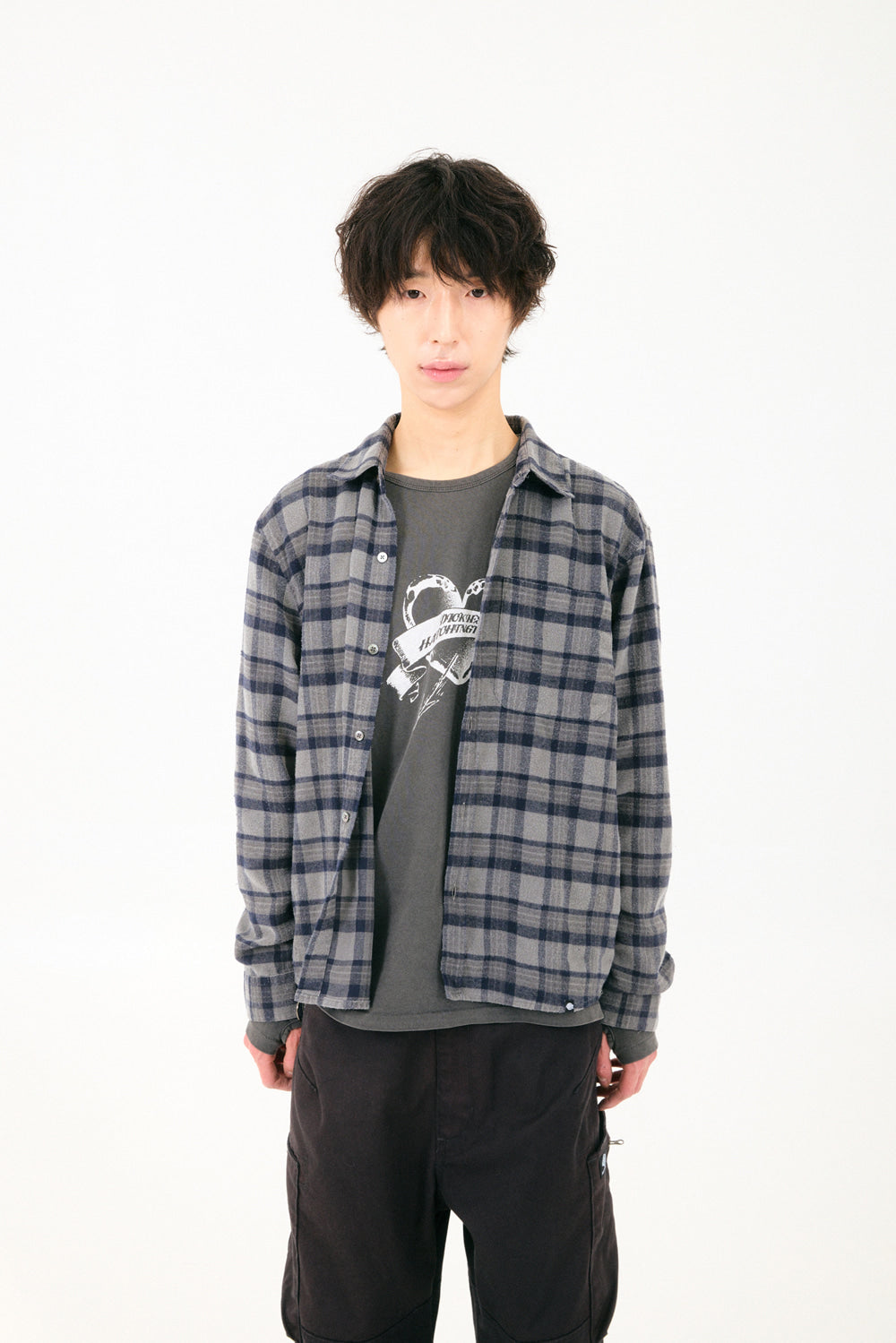 Hatchingroom - Regular Shirt Check (Dusty Grey) product image 8 | TRAB K-Fashion Australia