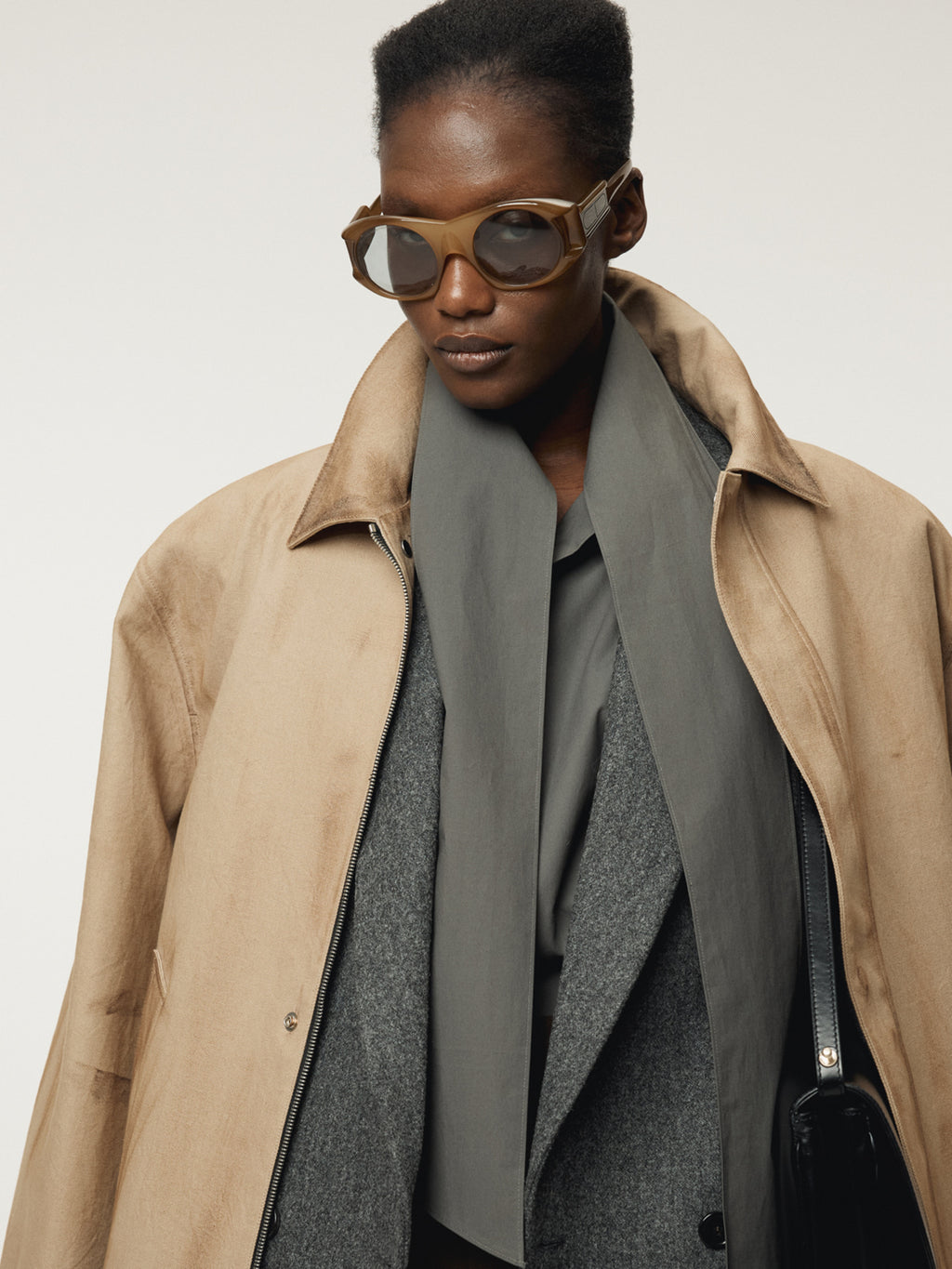 Recto - Vintage Effect Cotton Coat (Desert) product image 7 | TRAB K-Fashion Australia