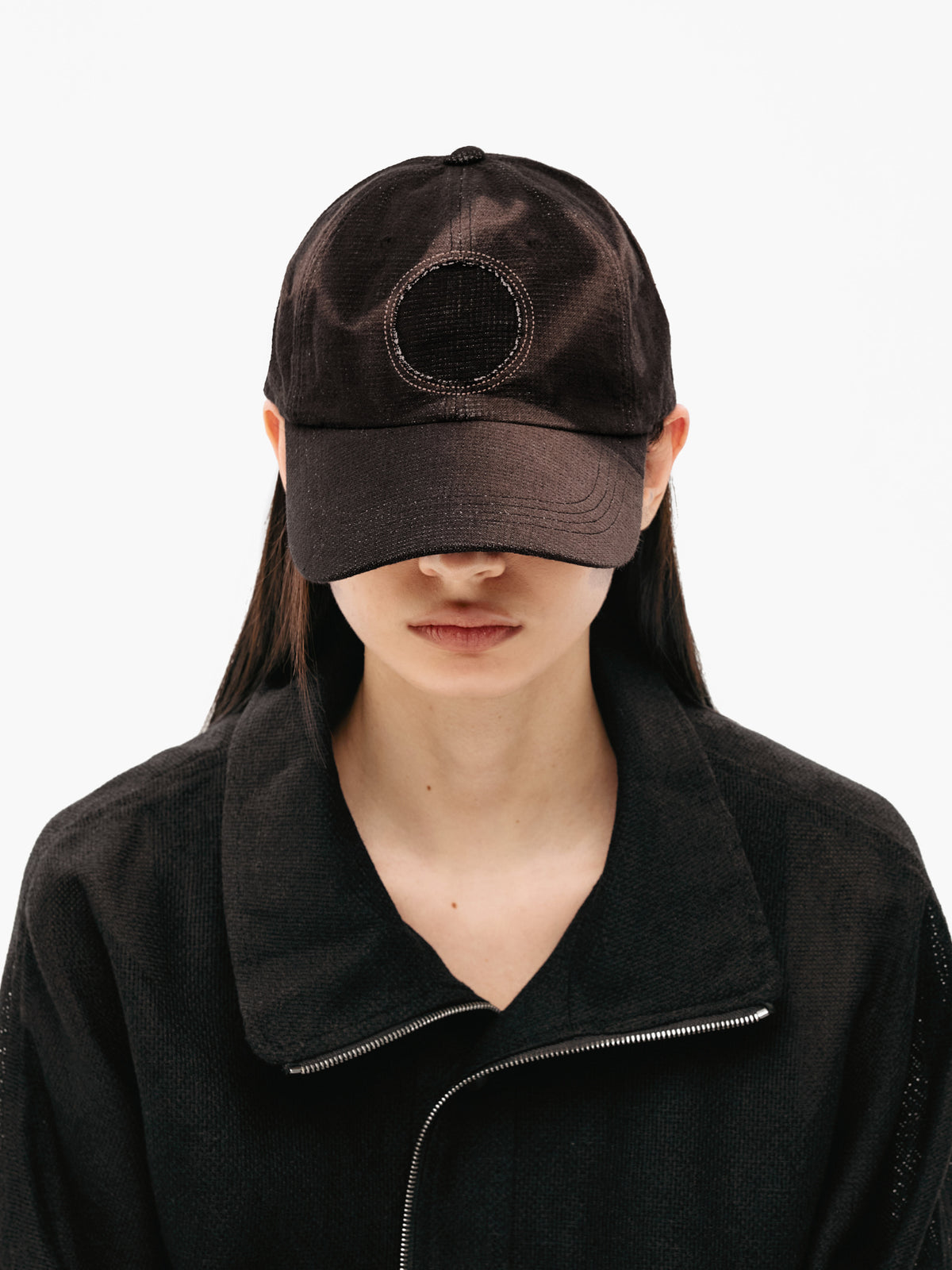 Jiyong Kim - Sun-Bleached Sun Cap (Black) product image 4 | TRAB K-Fashion Australia