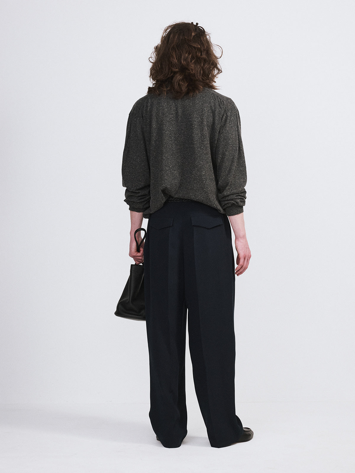 Recto - Double Pleated Suit Pants (Black) product image 3 | TRAB K-Fashion Australia