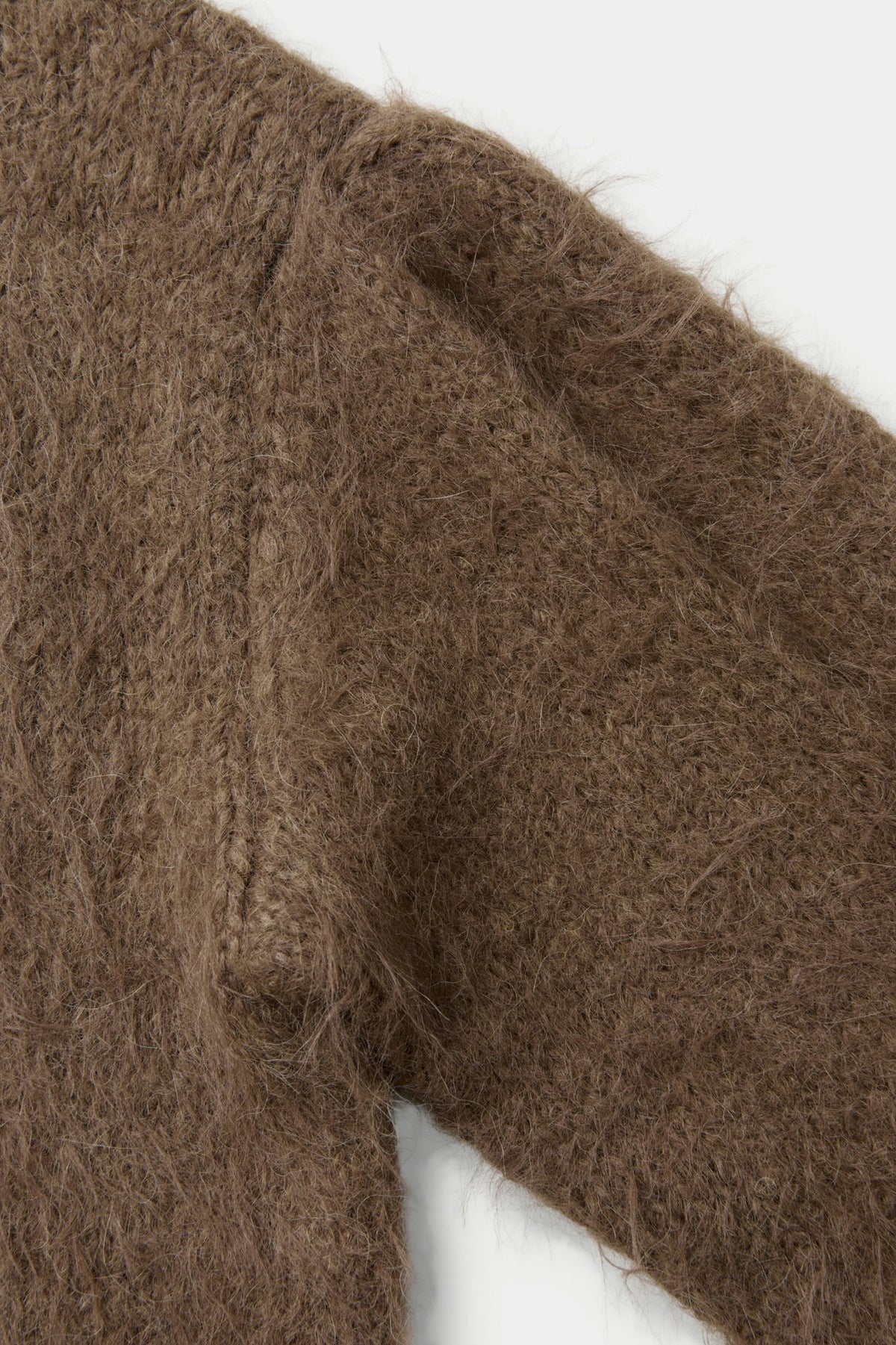Coor - Fuzzy Cropped Cardigan (Brown) product image 6 | TRAB K-Fashion Australia