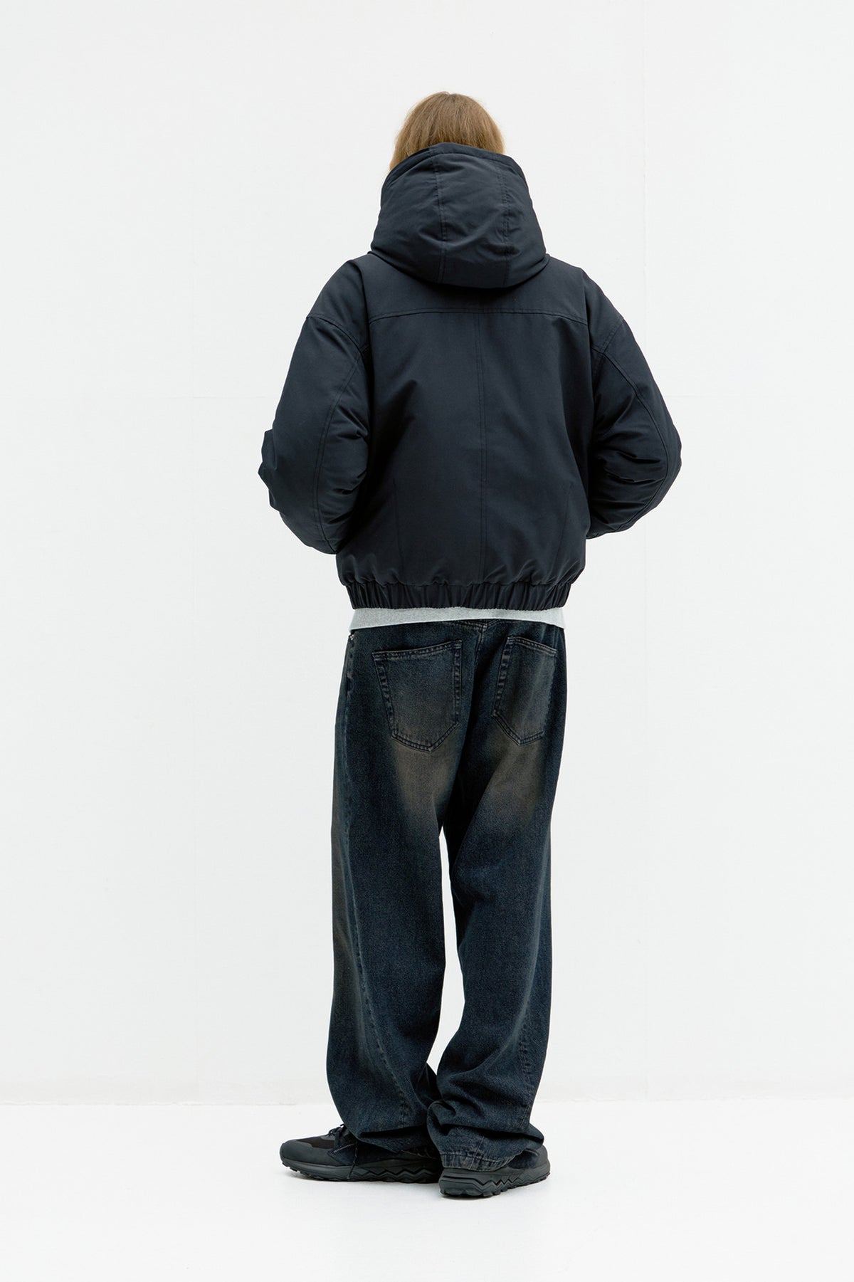 Coor - [Pre-Order – Ships October 20] Button Duck Down Flight Bomber (Black) product image 4 | TRAB K-Fashion Australia