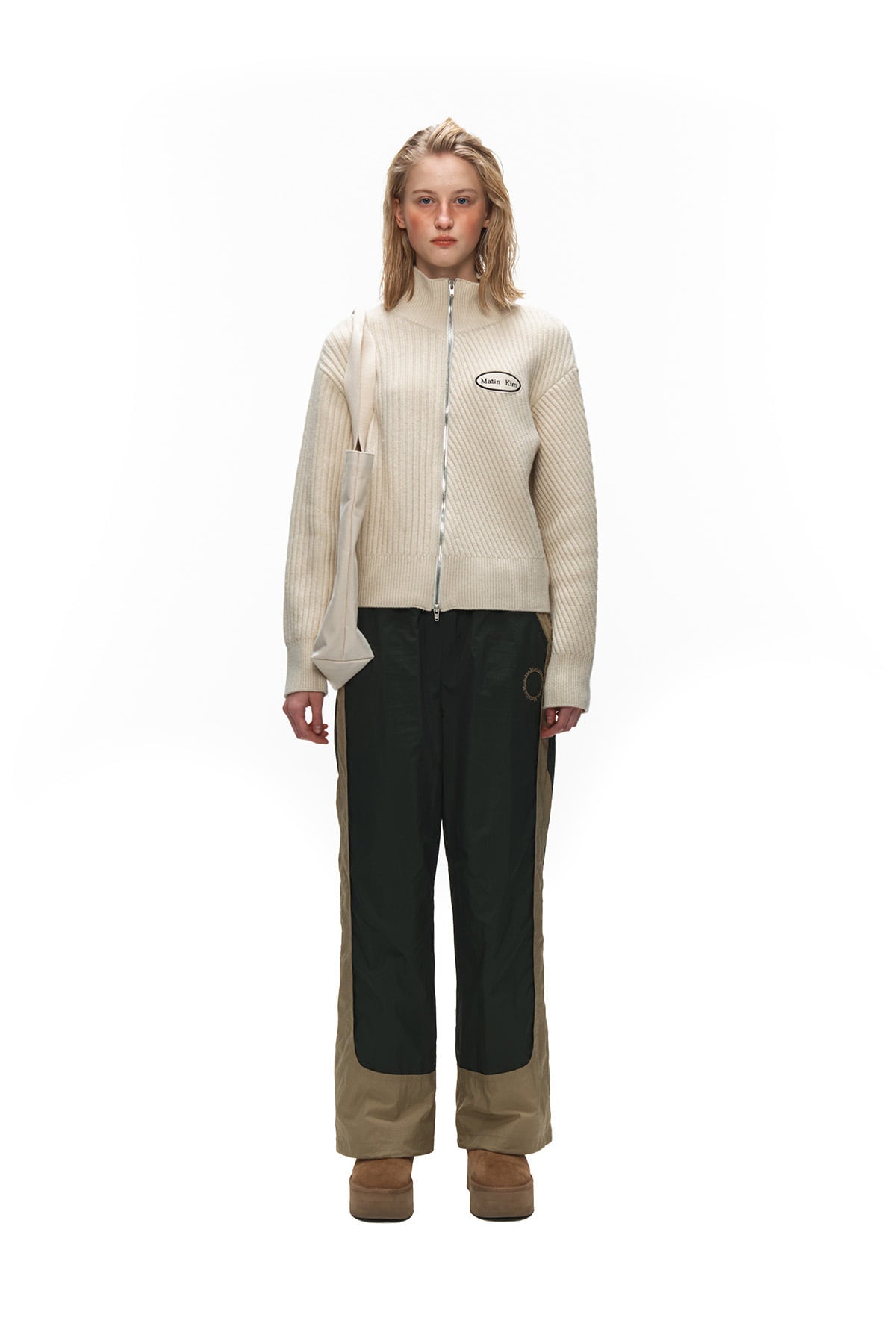 Matin Kim - Color Point String Pants (Khaki) product image 5 | TRAB K-Fashion Australia