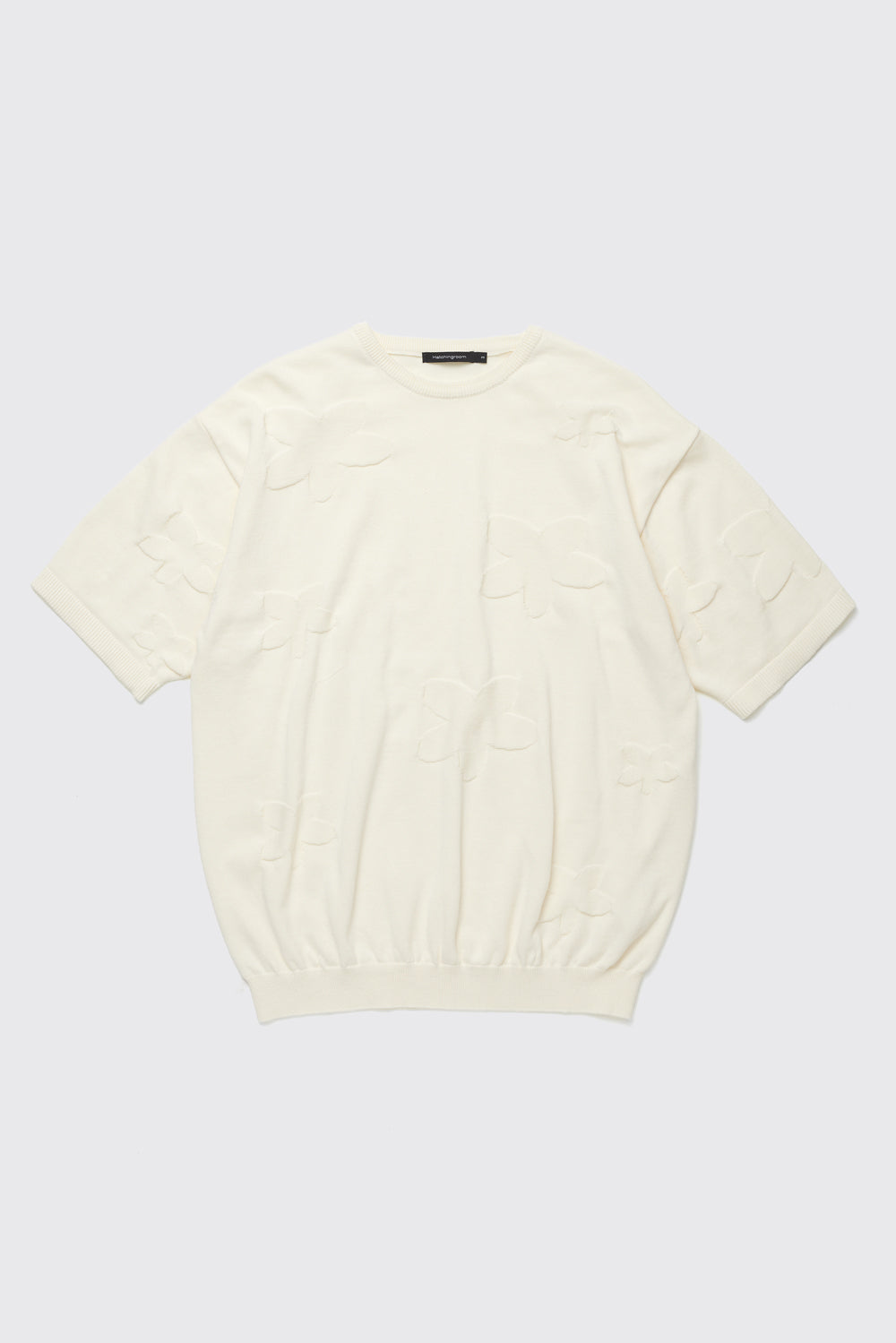 Hatchingroom - Floral Jacquard Knit V2 (Ivory) product image 1 | TRAB K-Fashion Australia