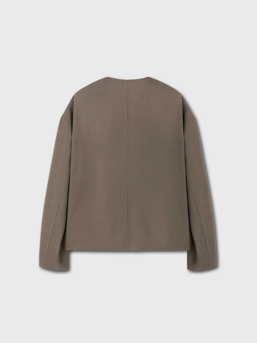 Tonywack - Hand-Made Wool Collarless Jacket (Taupe) product image 10 | TRAB K-Fashion Australia