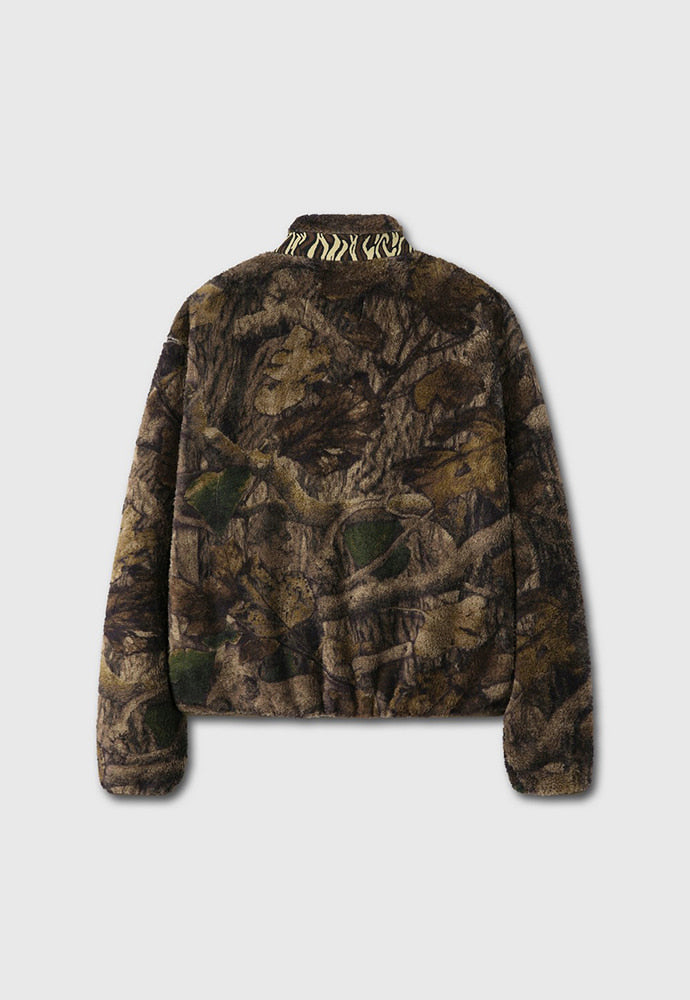 Tonywack - Leaf Camo Printed Fleece Jacket (Brown) product image 10 | TRAB K-Fashion Australia