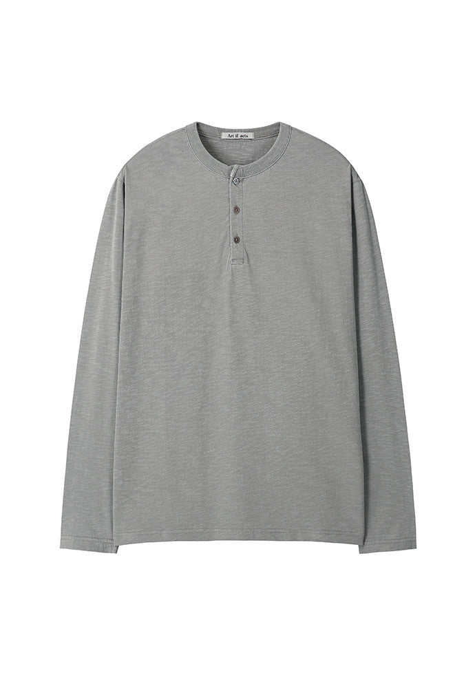 Art if acts - Garment Dyed Henley Long Sleeve (Cliff) product image 5 | TRAB K-Fashion Australia