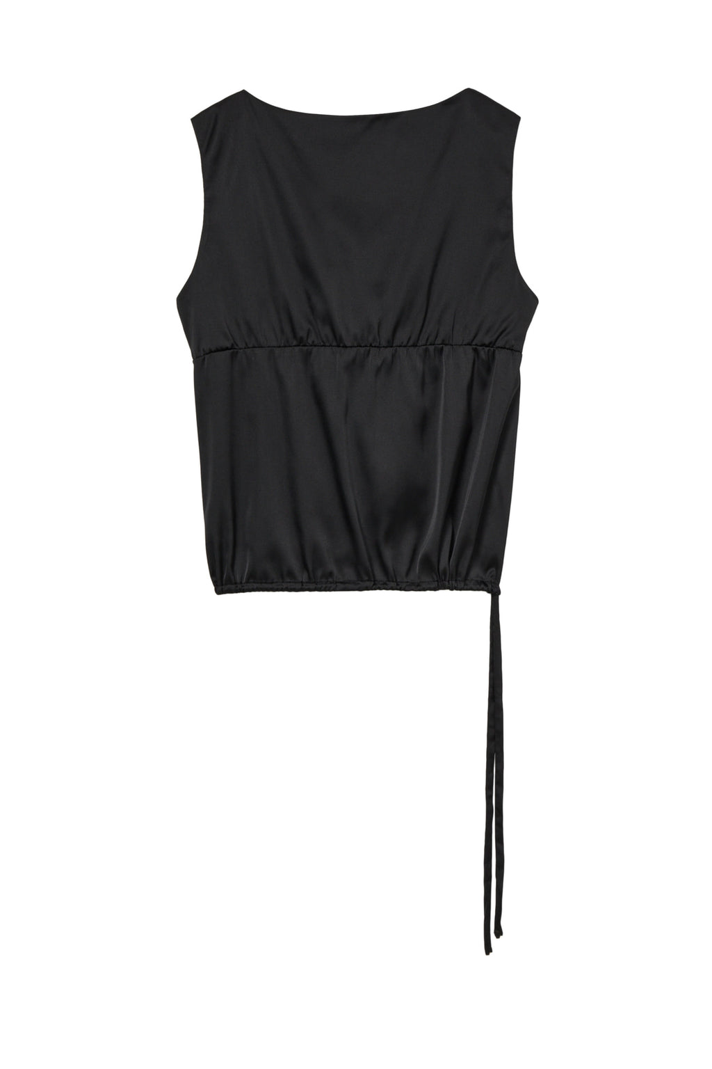 Deinet - Satin Shirring Sleeveless (Black) product image 2 | TRAB K-Fashion Australia