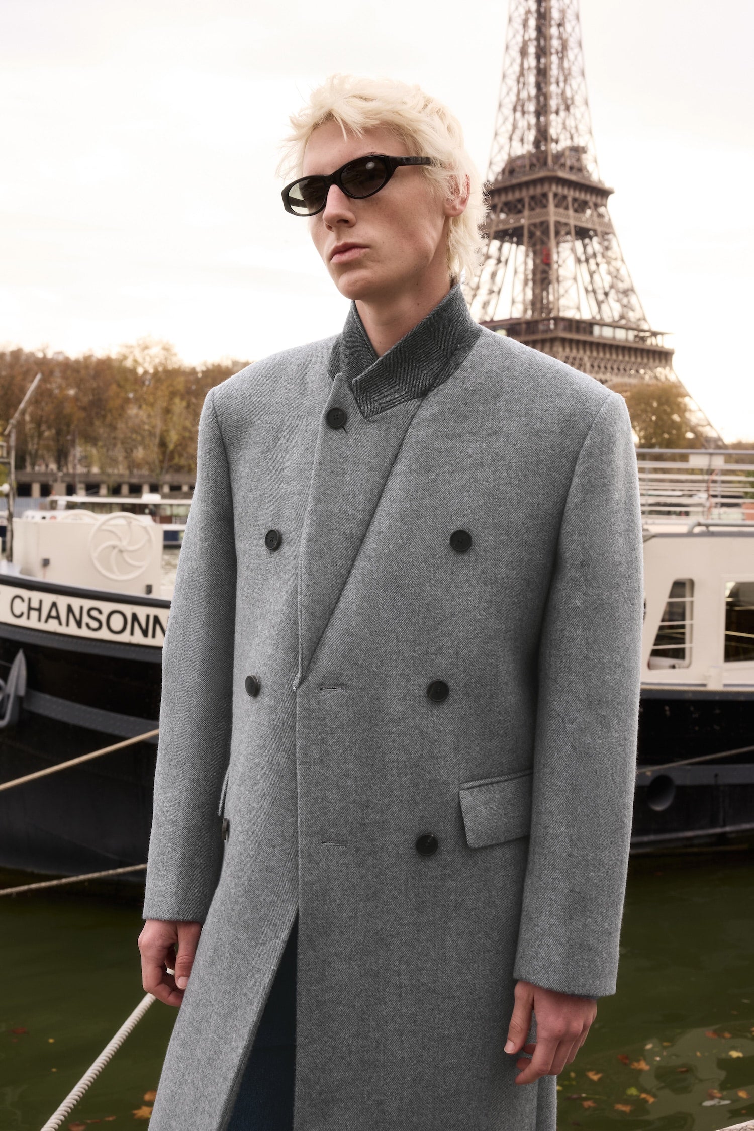 STU - Inverted Double Coat In Light (Grey) product image 5 | TRAB K-Fashion Australia