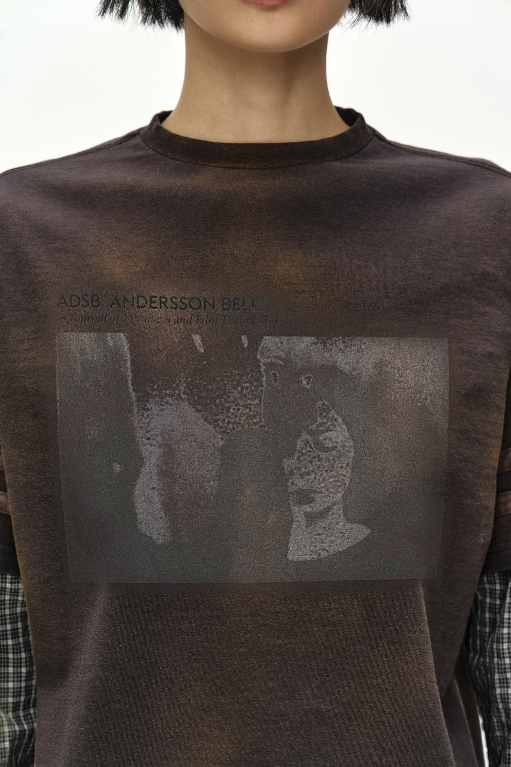 Andersson Bell - Layered Sleeve Graphic T-Shirt (faded Black) (Faded Black) product image 6 | TRAB K-Fashion Australia