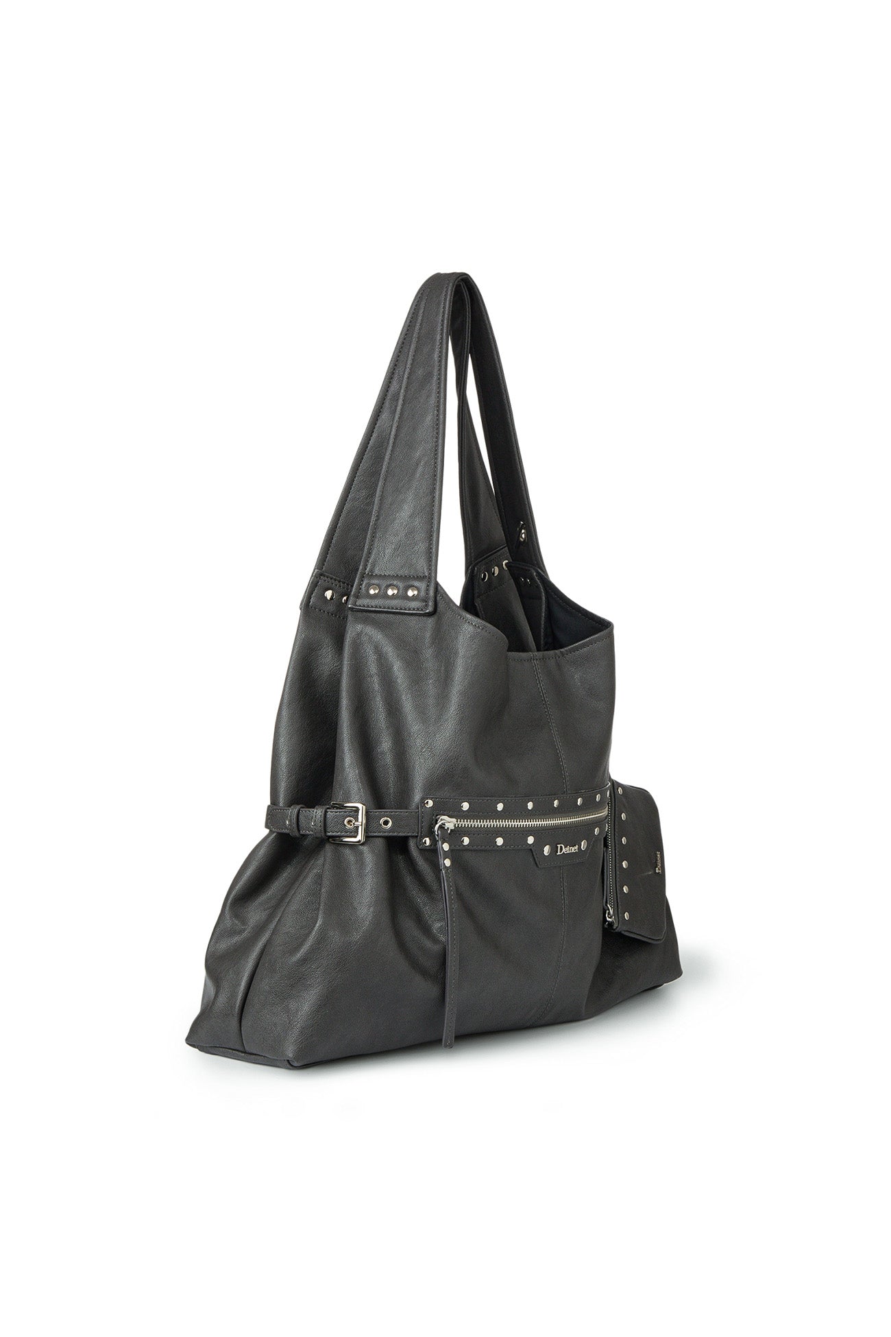 Deinet - Stud Detail Point Pocket Bag (Grey) product image 8 | TRAB K-Fashion Australia