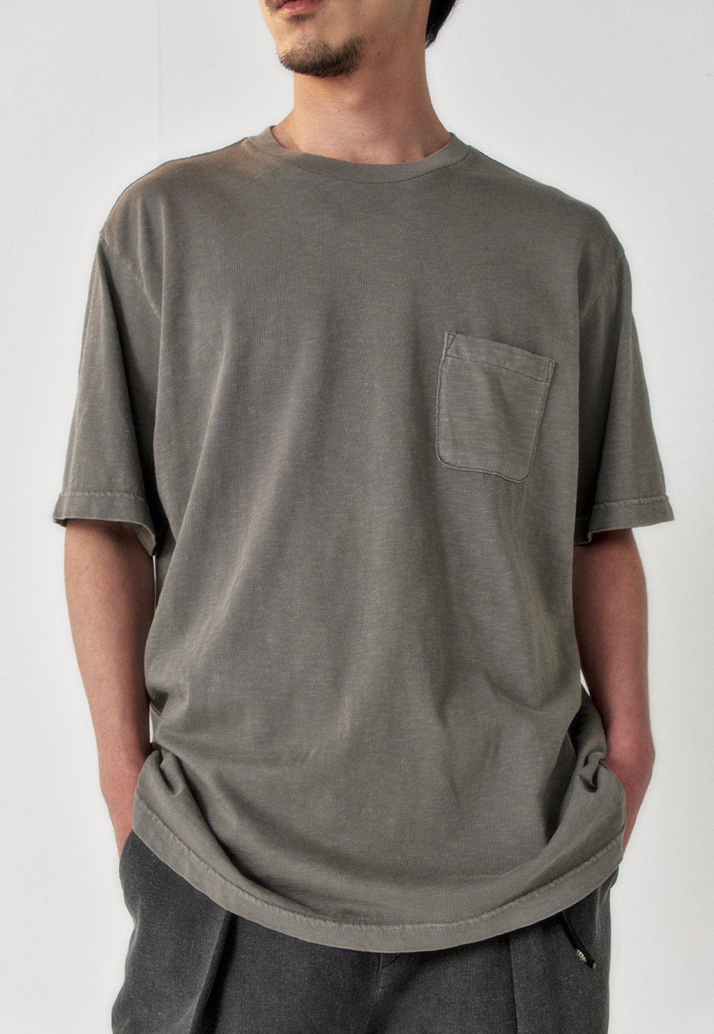 Art if acts - Garment Dyed Slub Pocket T-Shirt (Cliff) product image 5 | TRAB K-Fashion Australia