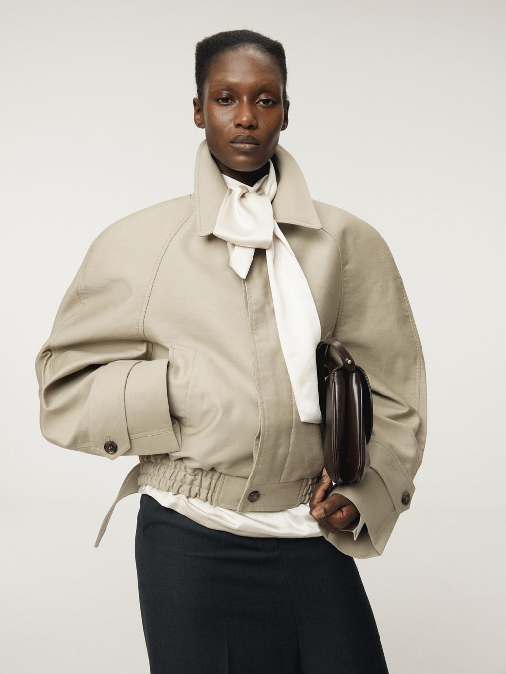 Recto - Reglan Sleeves Cotton Jumper (Light Taupe) product image 1 | TRAB K-Fashion Australia