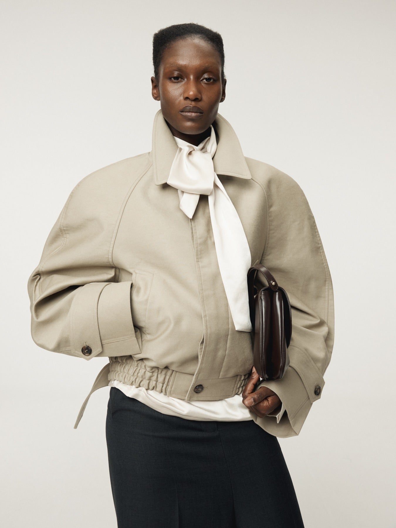 Recto - Reglan Sleeves Cotton Jumper (Light Taupe) product image 1 | TRAB K-Fashion Australia