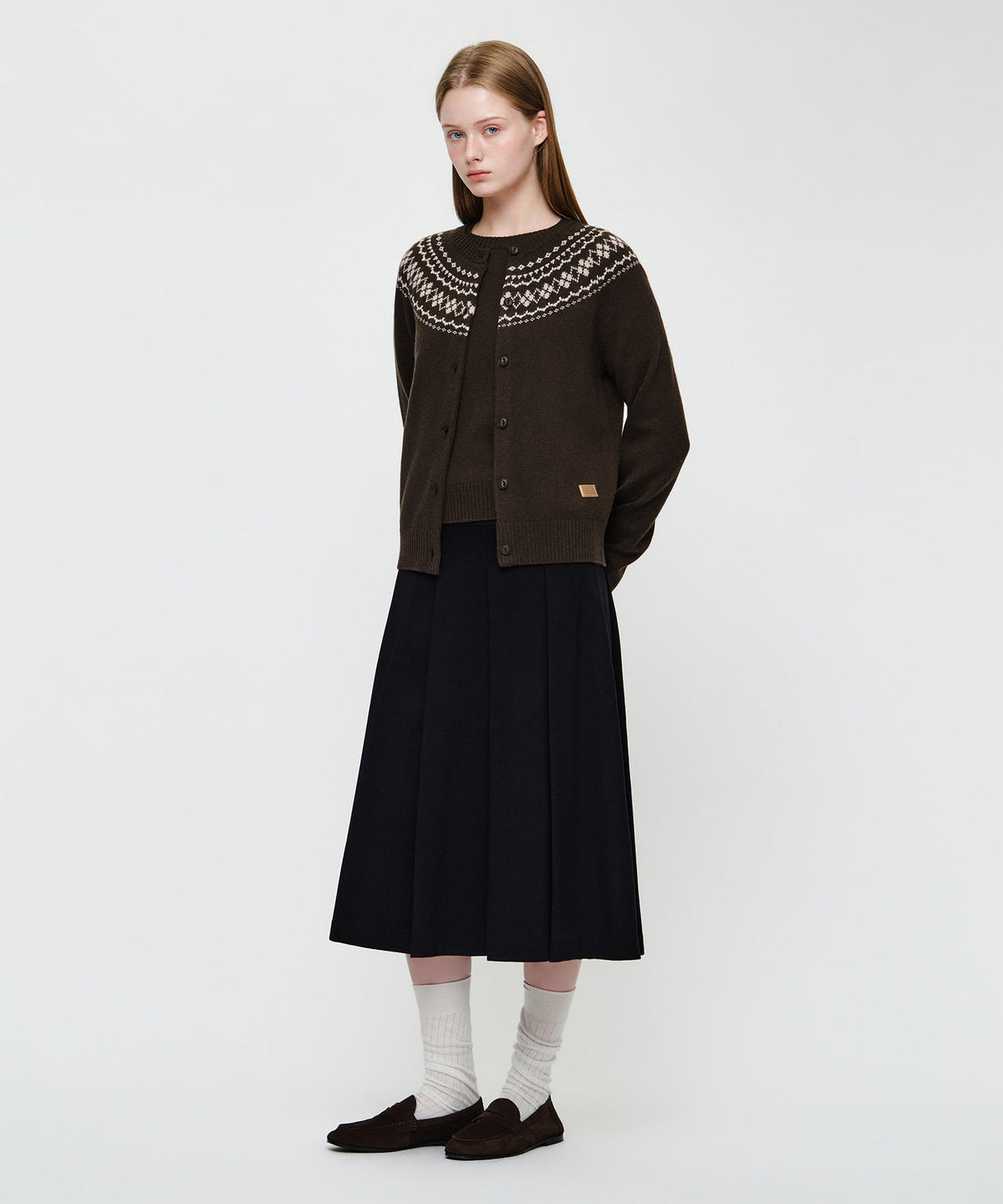Marithe & Francois Girbaud - Belted Pleats Midi Skirt (Black) product image 4 | TRAB K-Fashion Australia