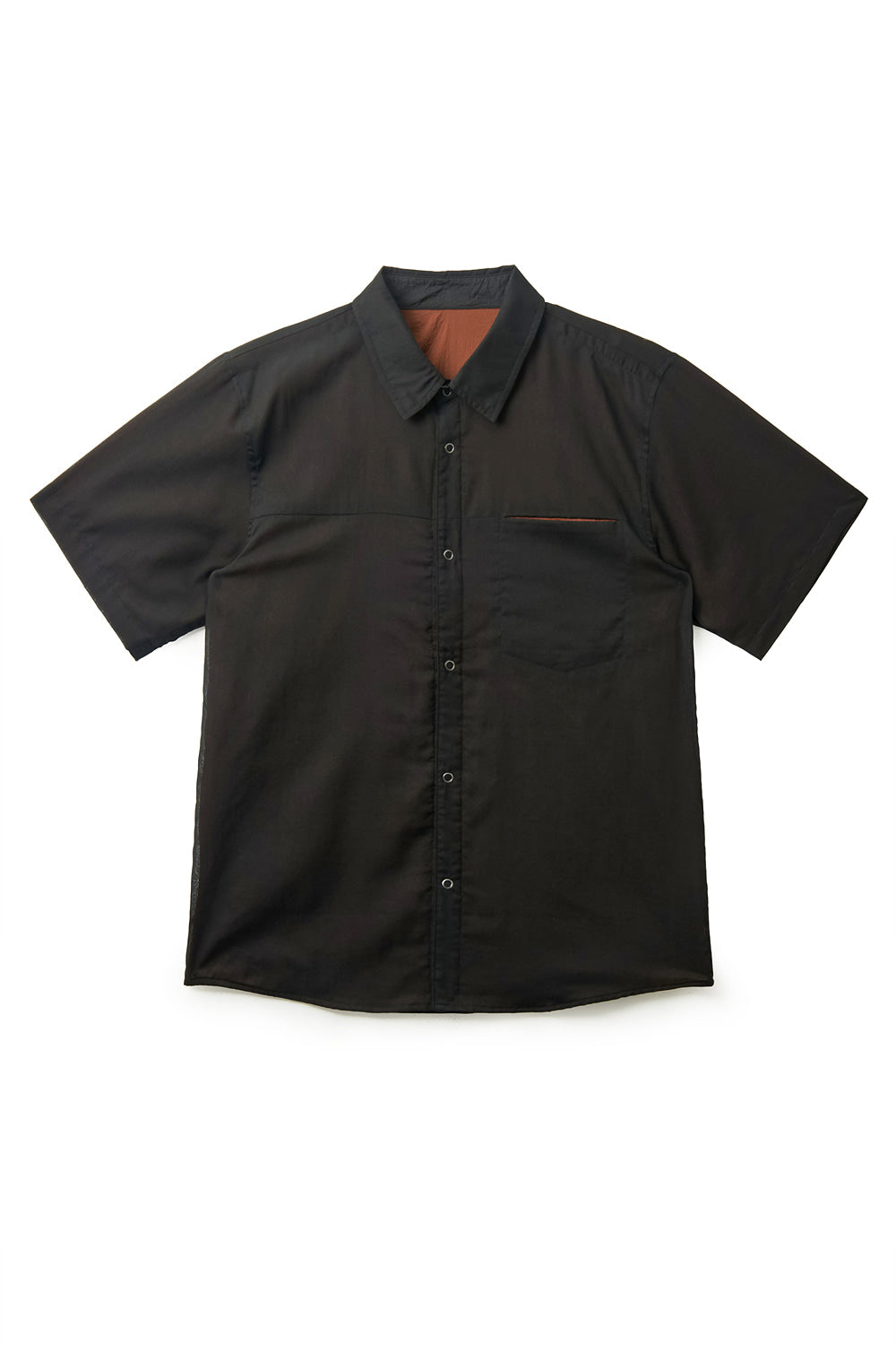 Hatchingroom - Reversible Two Face Shirt (Black/Orange) product image 1 | TRAB K-Fashion Australia