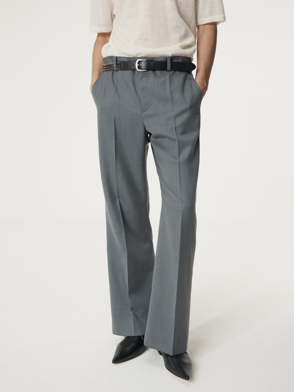 Recto - Rc Signature Flare Pants (Dark Grey) product image 6 | TRAB K-Fashion Australia