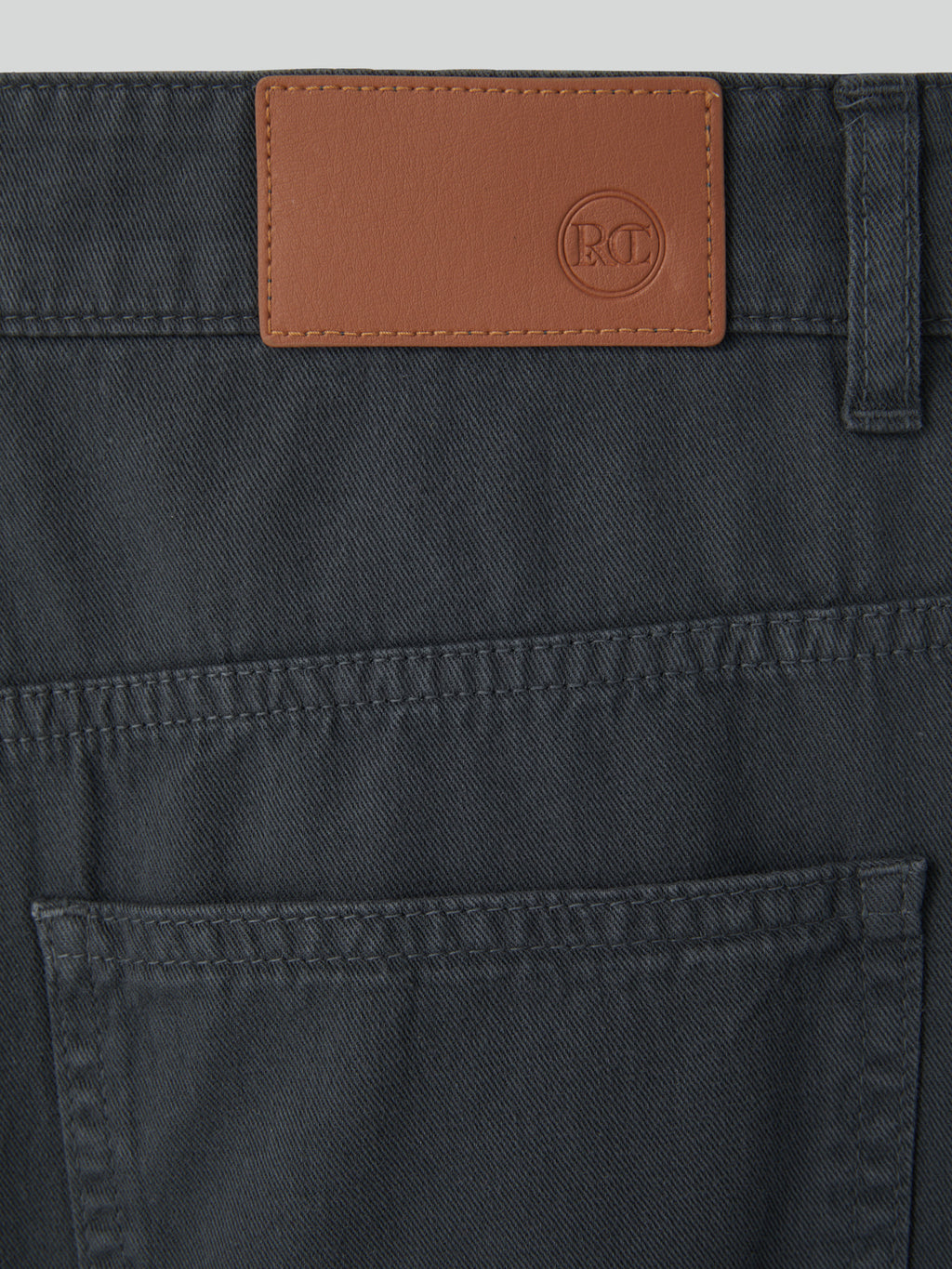 Recto - Loose Fit Washed Cotton Pants (Charcoal Grey) product image 7 | TRAB K-Fashion Australia