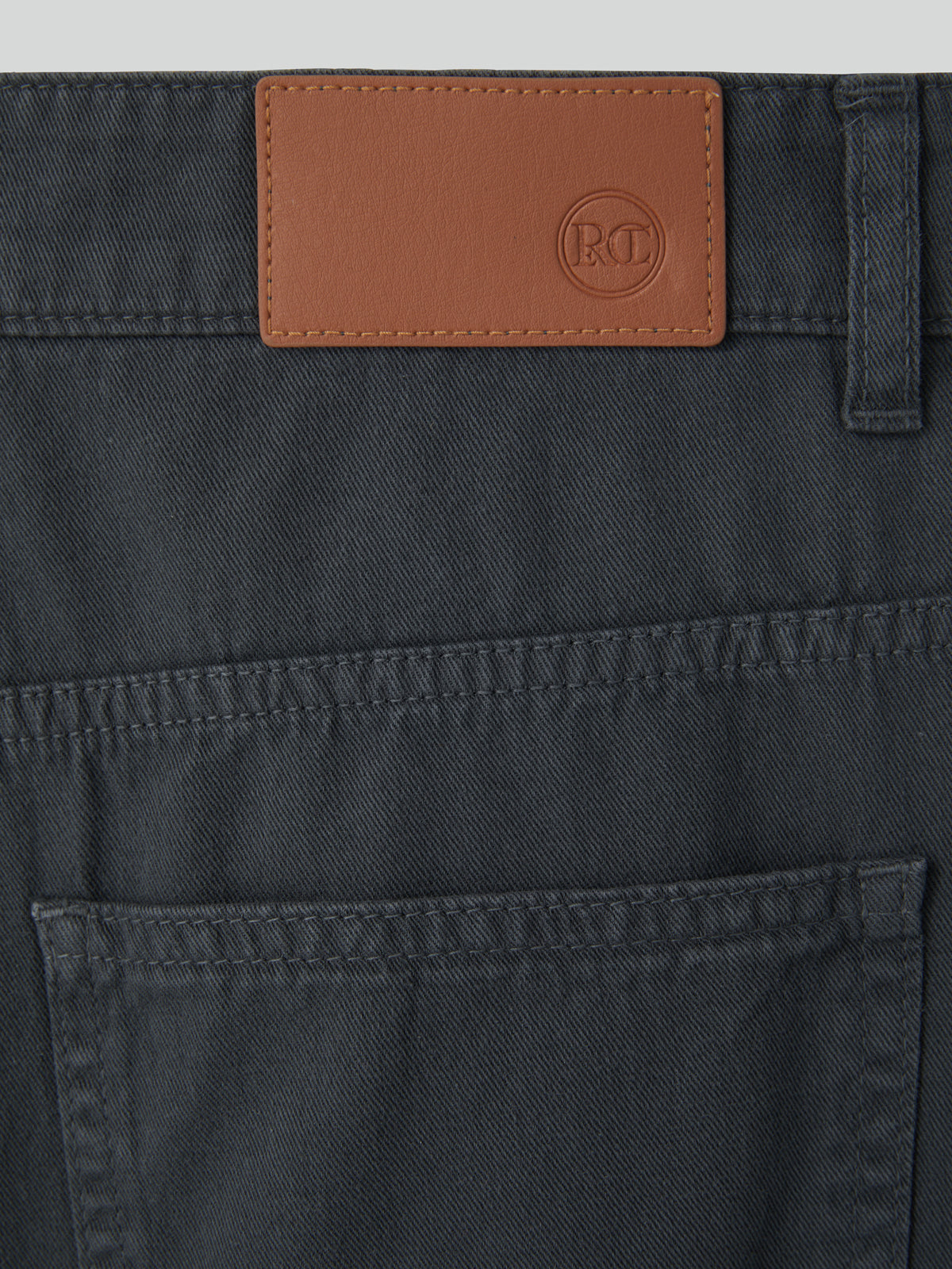 Recto - Loose Fit Washed Cotton Pants (Charcoal Grey) product image 7 | TRAB K-Fashion Australia