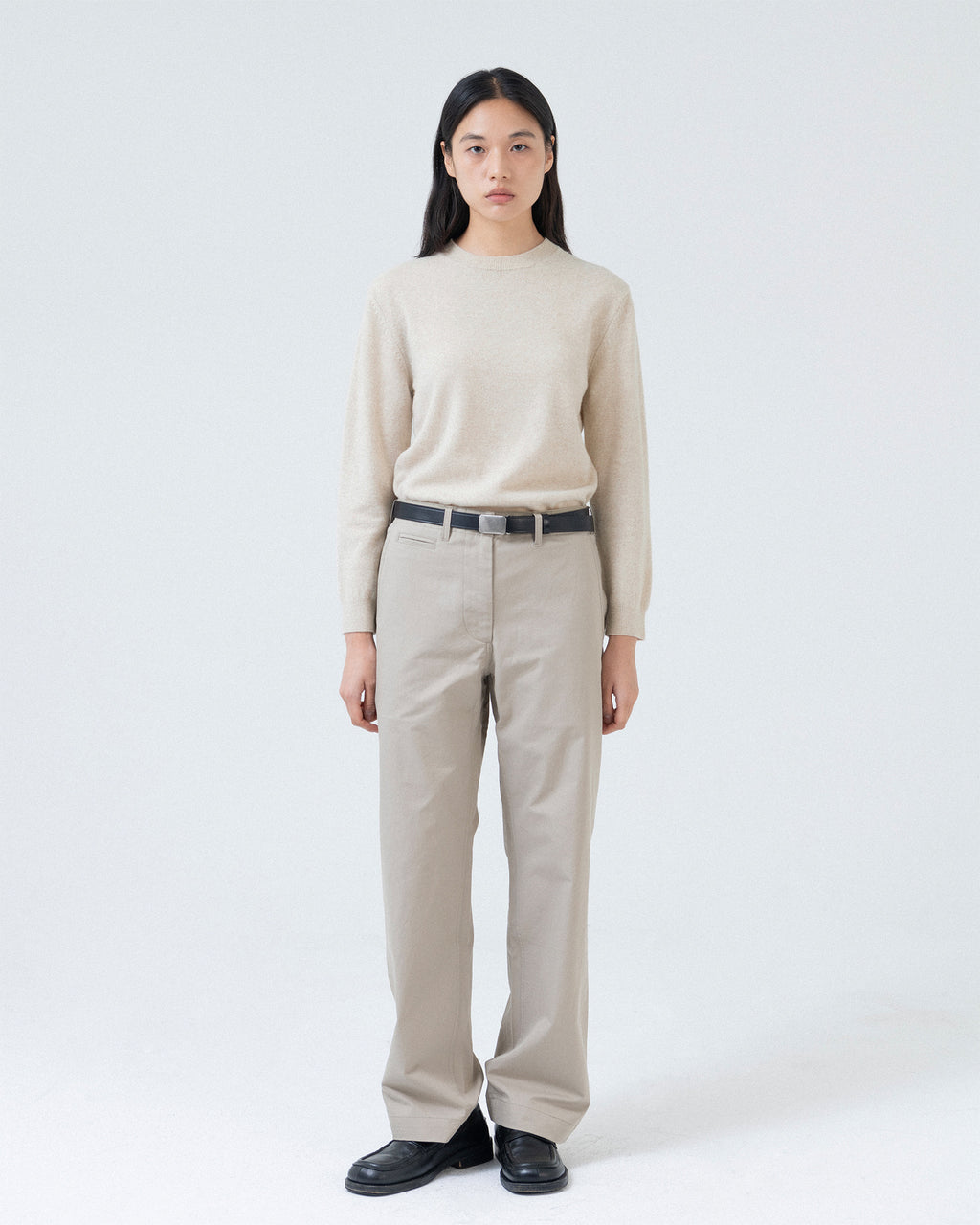 Brownyard - Extra Super Fine Crewneck Knit (Beige) product image 2 | TRAB K-Fashion Australia