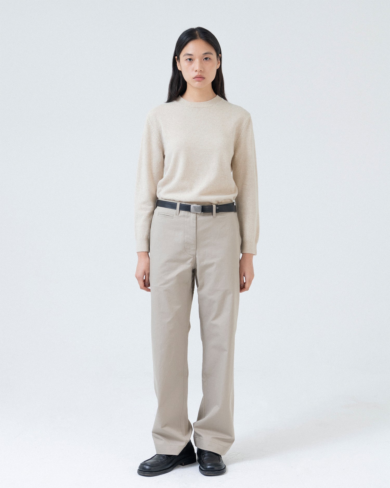 Brownyard - Extra Super Fine Crewneck Knit (Beige) product image 2 | TRAB K-Fashion Australia