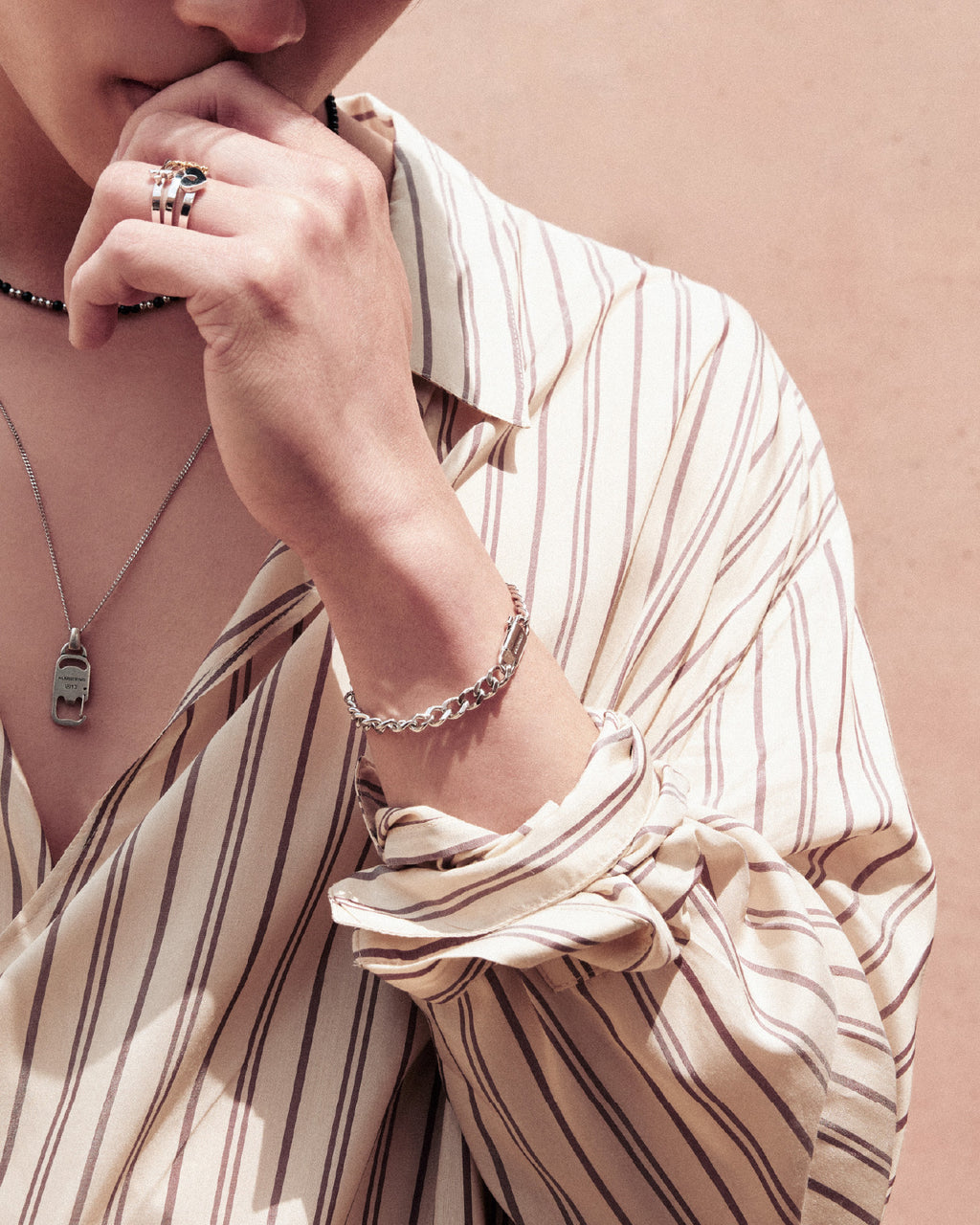 Numbering - Plate Clasp Chain Bracelet #5961 product image 2 | TRAB K-Fashion Australia